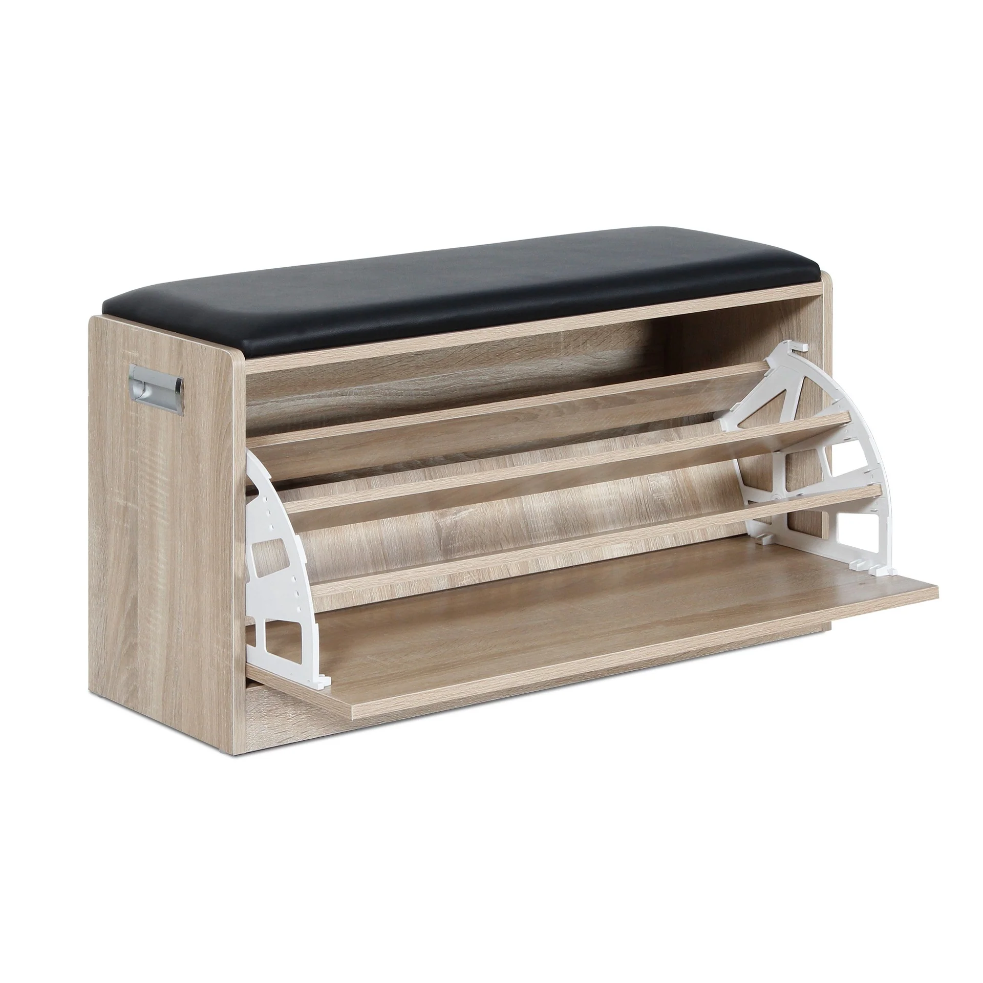Gloria Wooden Shoe Rack 3 Layer - Oak - Image 9
