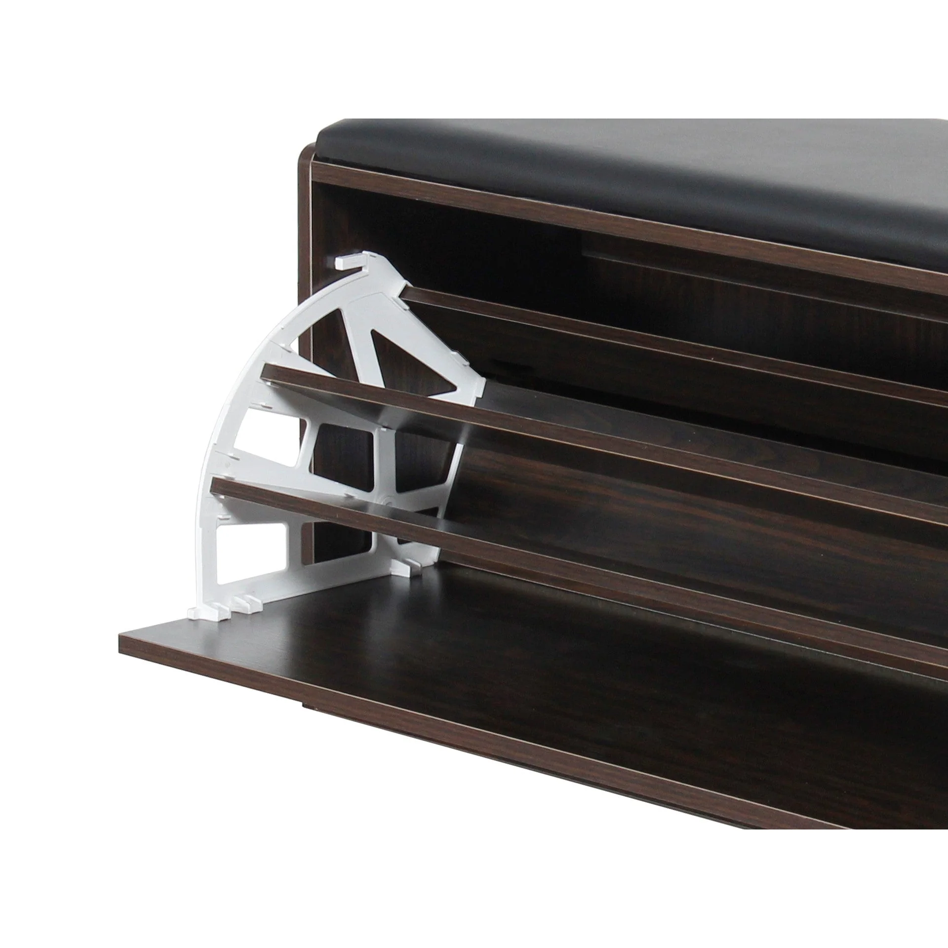 Gloria Wooden Shoe Rack 3 Layer - Walnut - Image 10