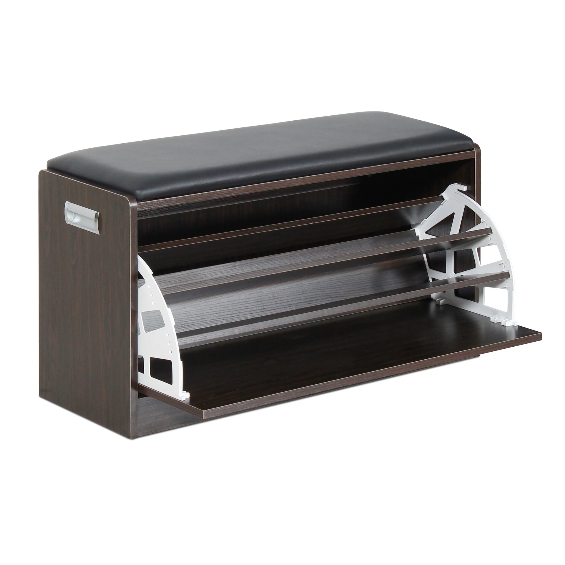 Gloria Wooden Shoe Rack 3 Layer - Walnut - Image 8