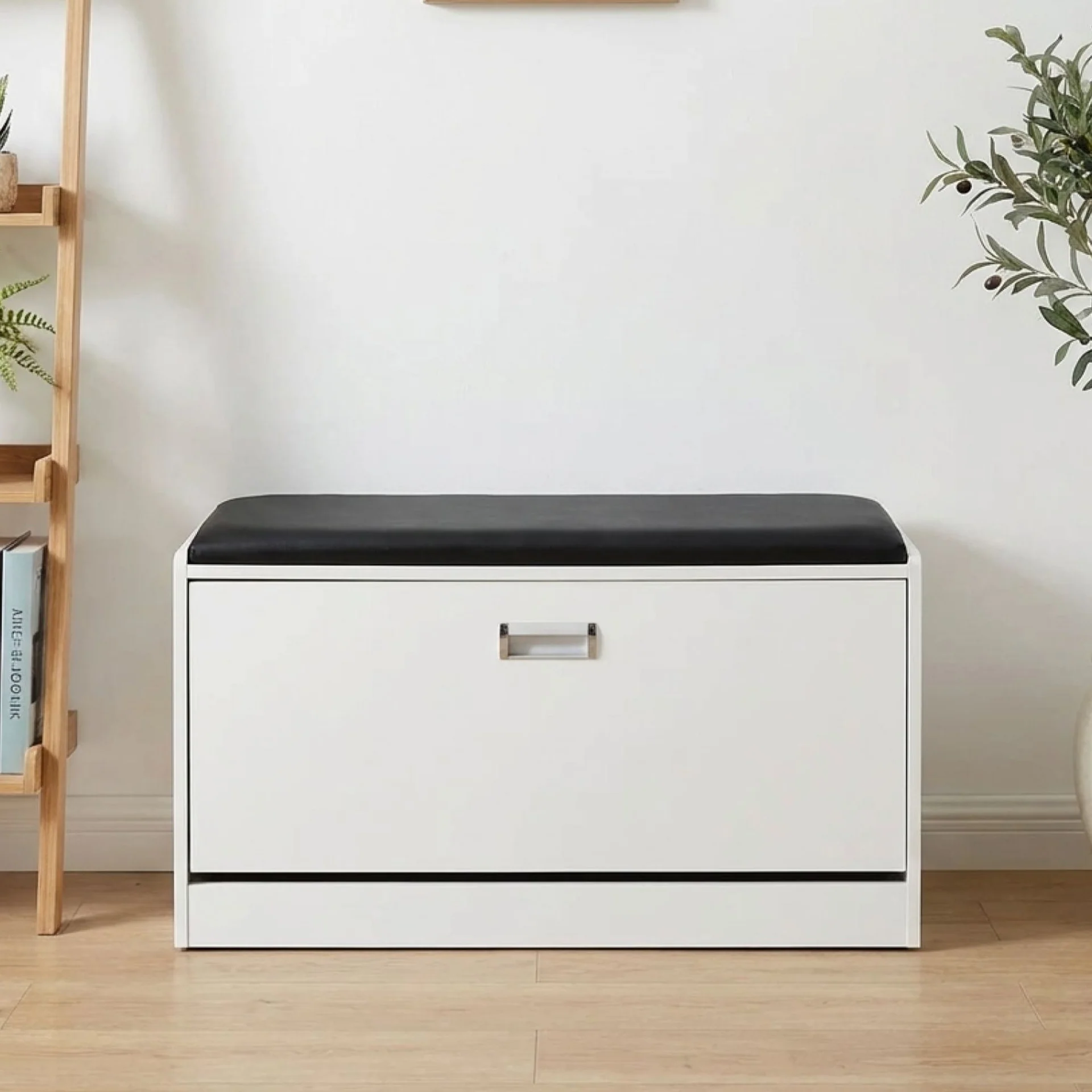 Gloria Wooden Shoe Rack 3 Layer - White - Image 3