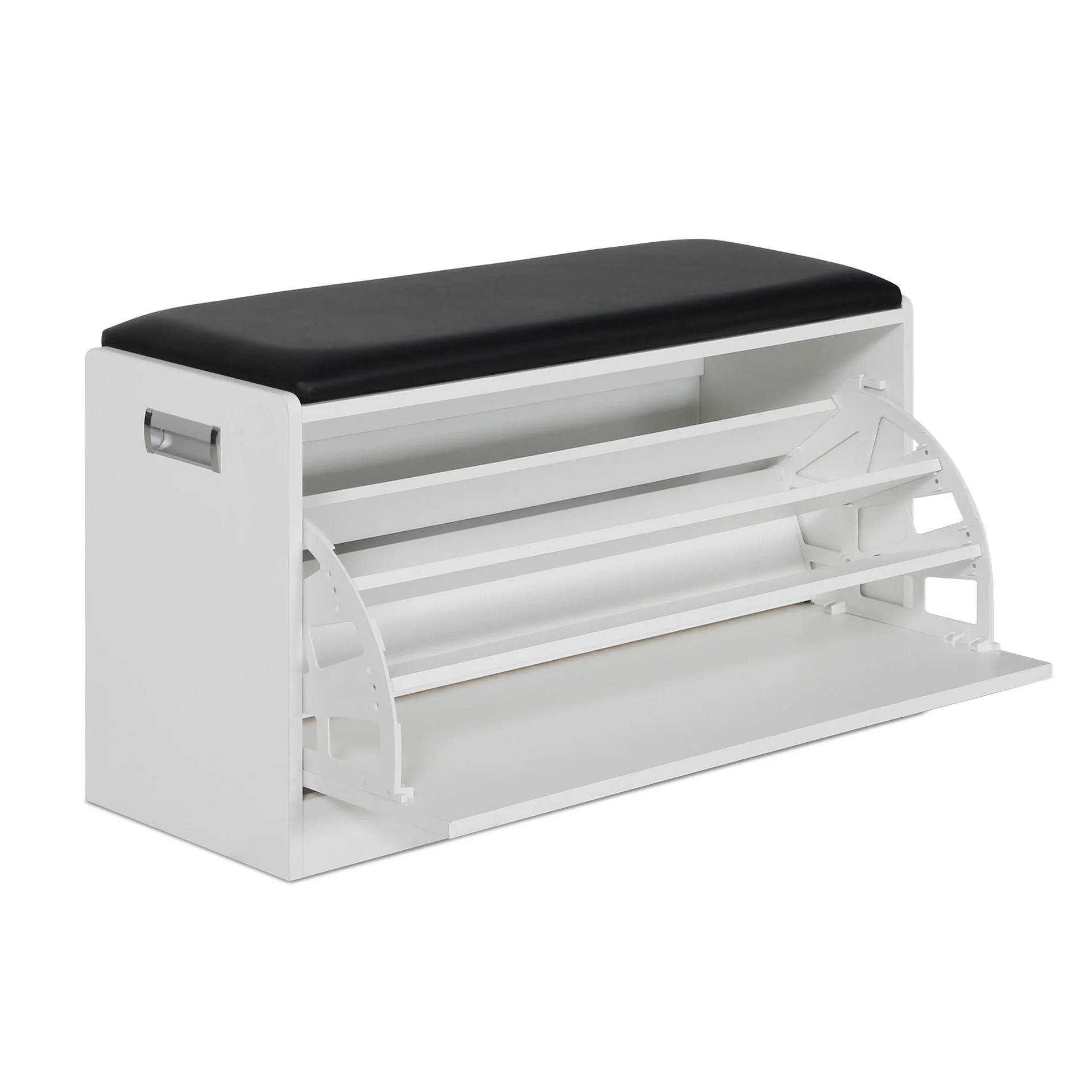 Gloria Wooden Shoe Rack 3 Layer - White - Image 9