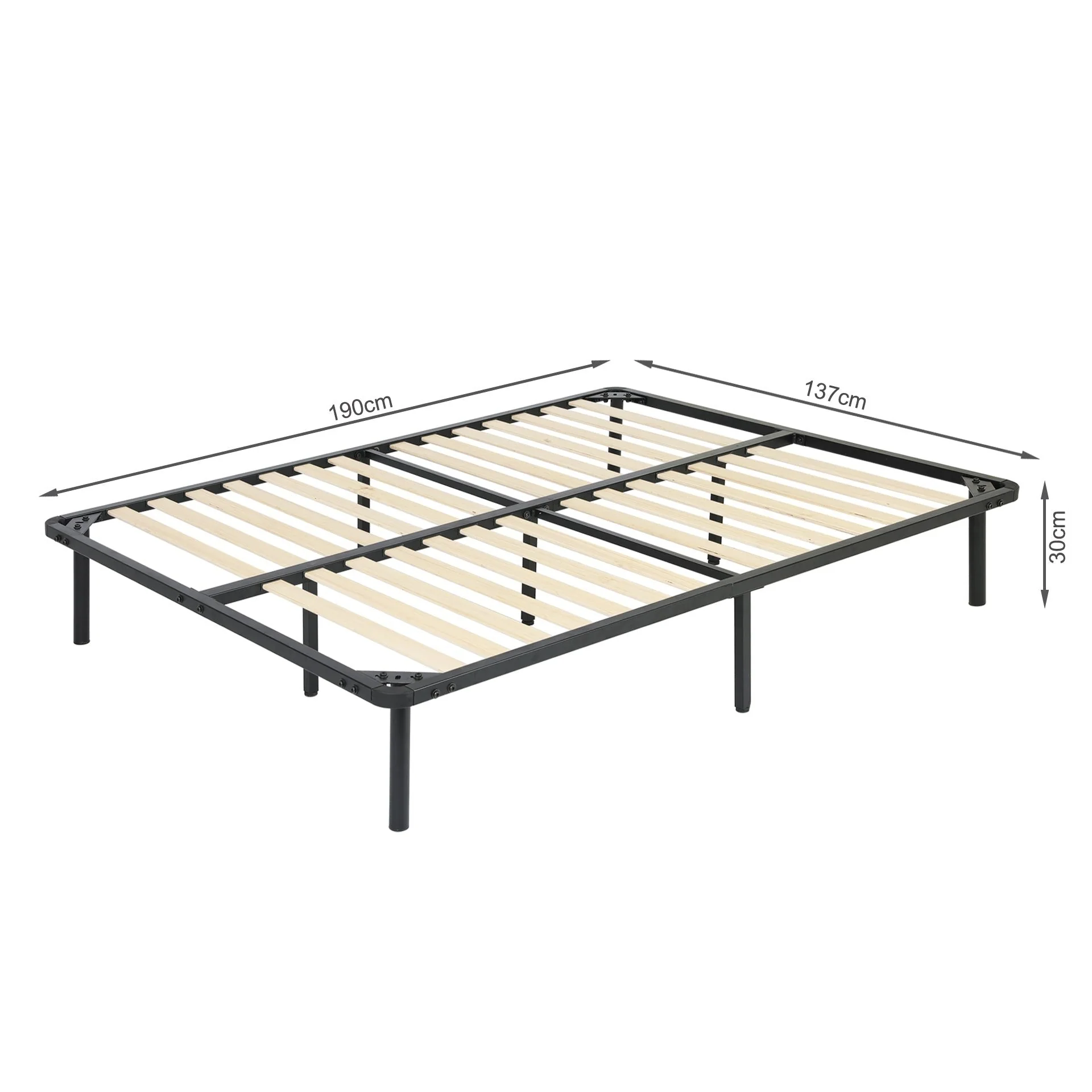 Graham Double Metal Bed Frame - Black - Image 12