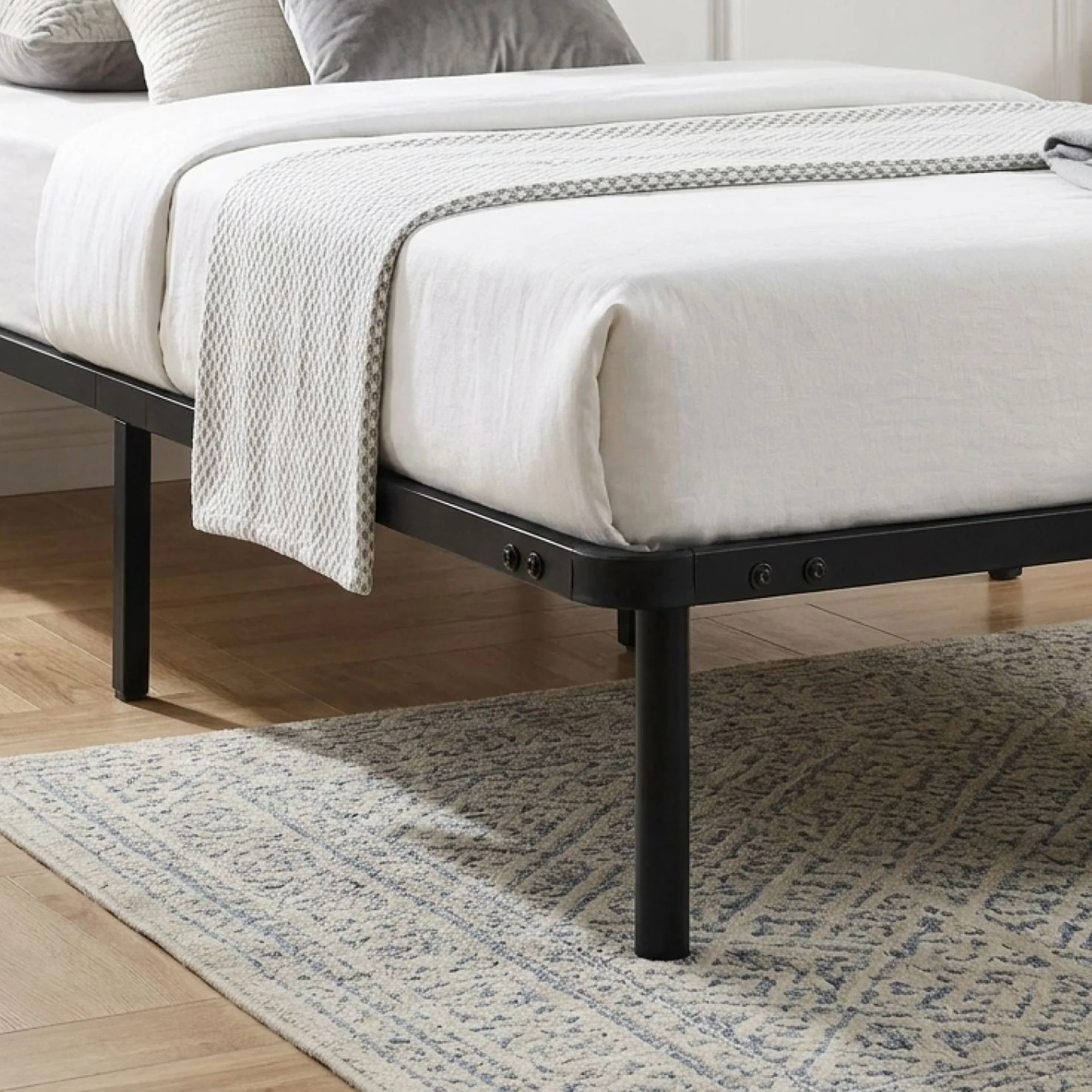 Graham King Single Metal Bed Frame - Black - Image 6
