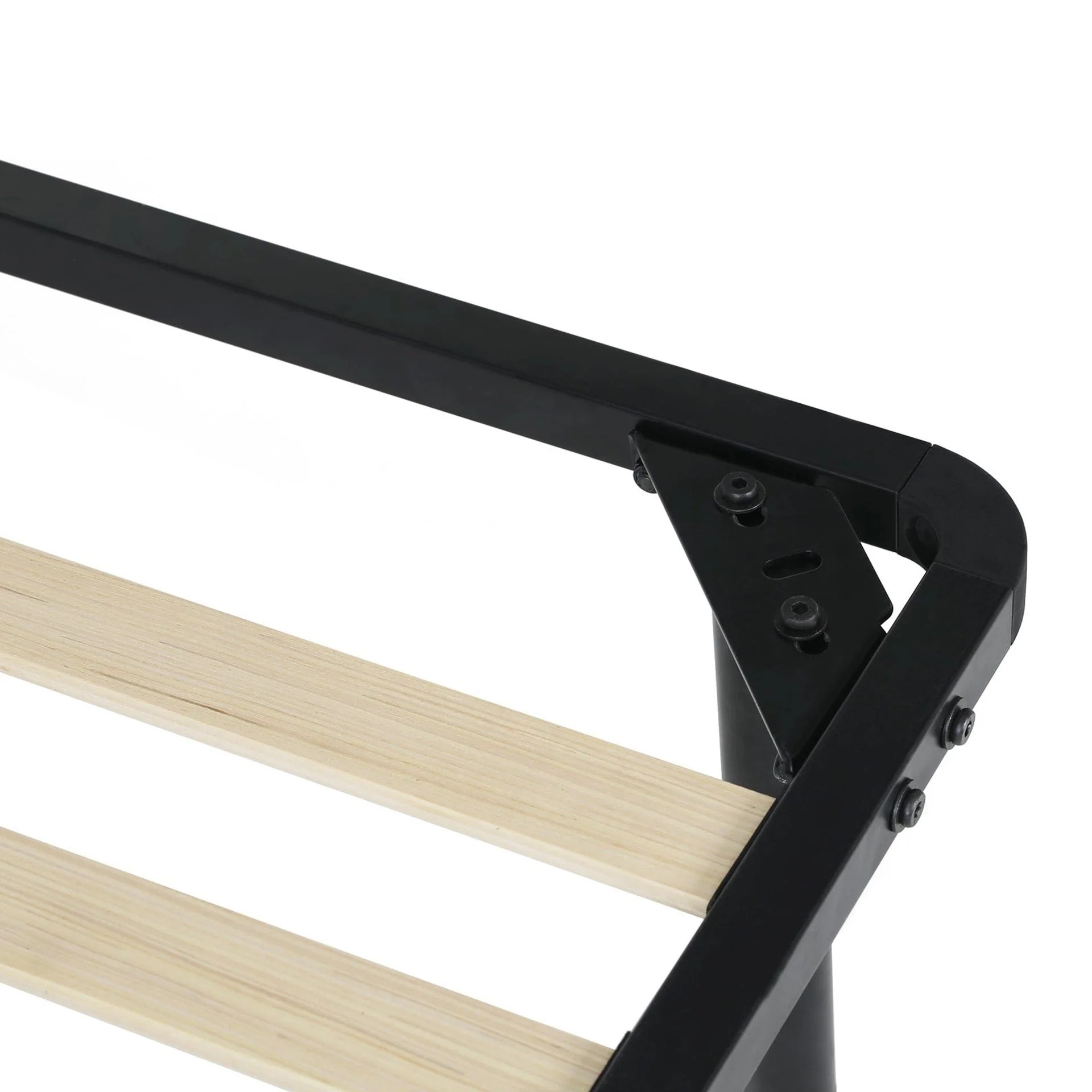 Graham Queen Metal Bed Frame - Black - Image 12