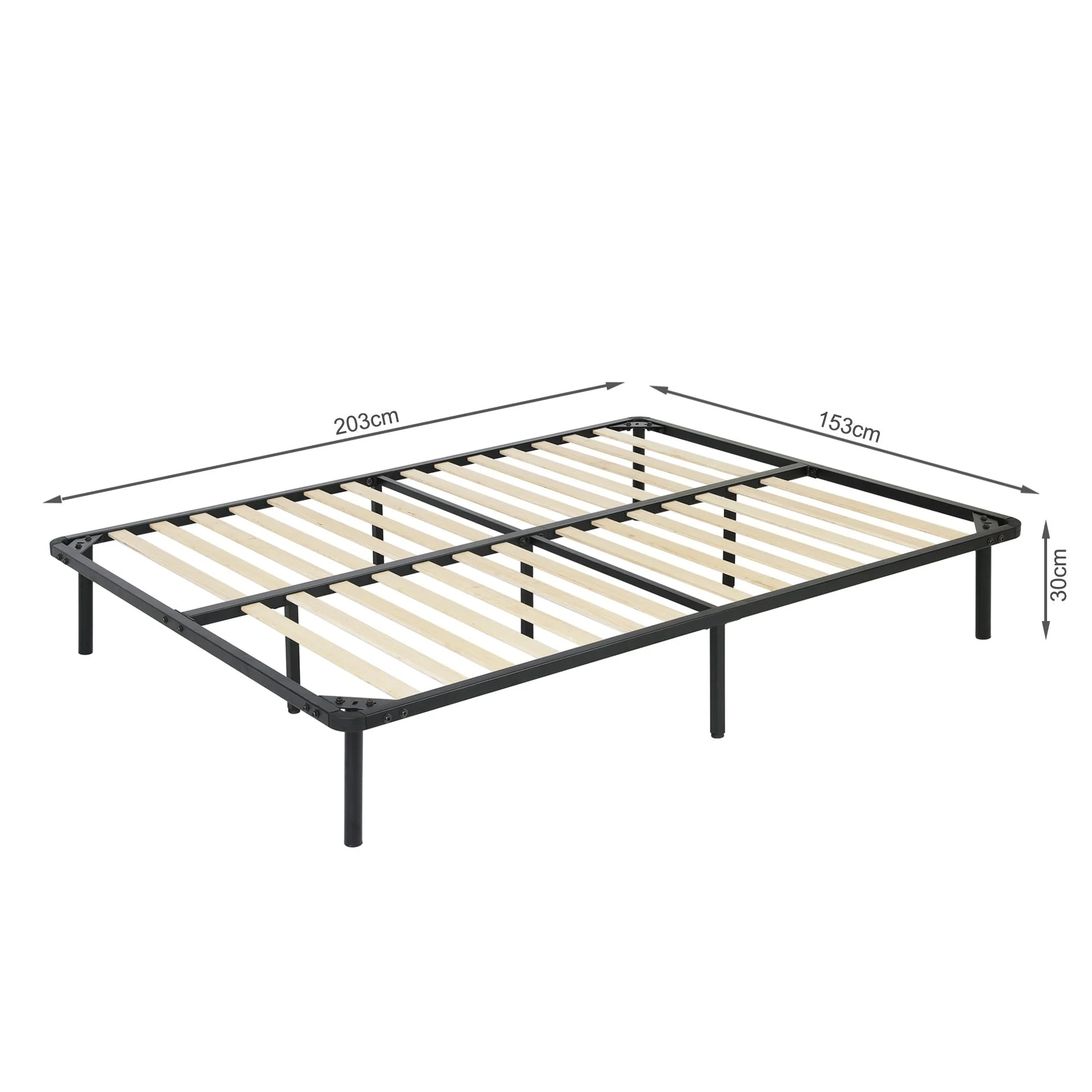 Graham Queen Metal Bed Frame - Black - Image 15