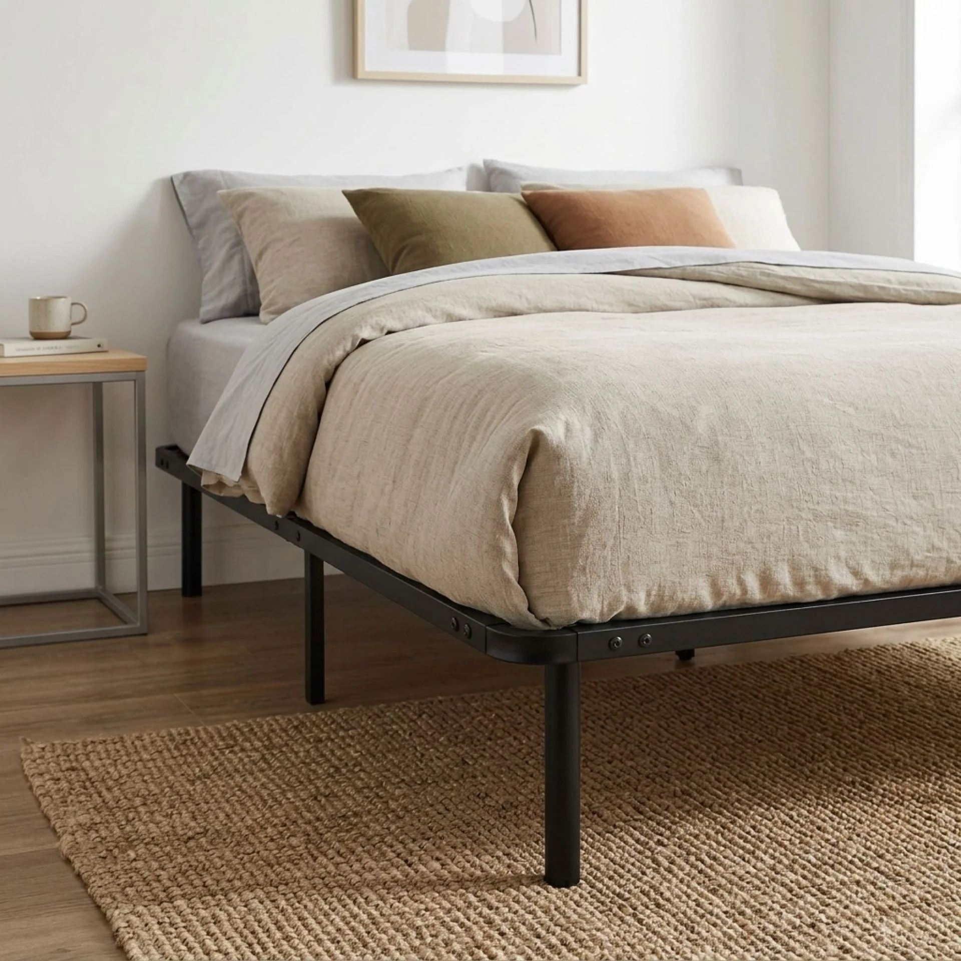 Graham Queen Metal Bed Frame - Black - Image 7