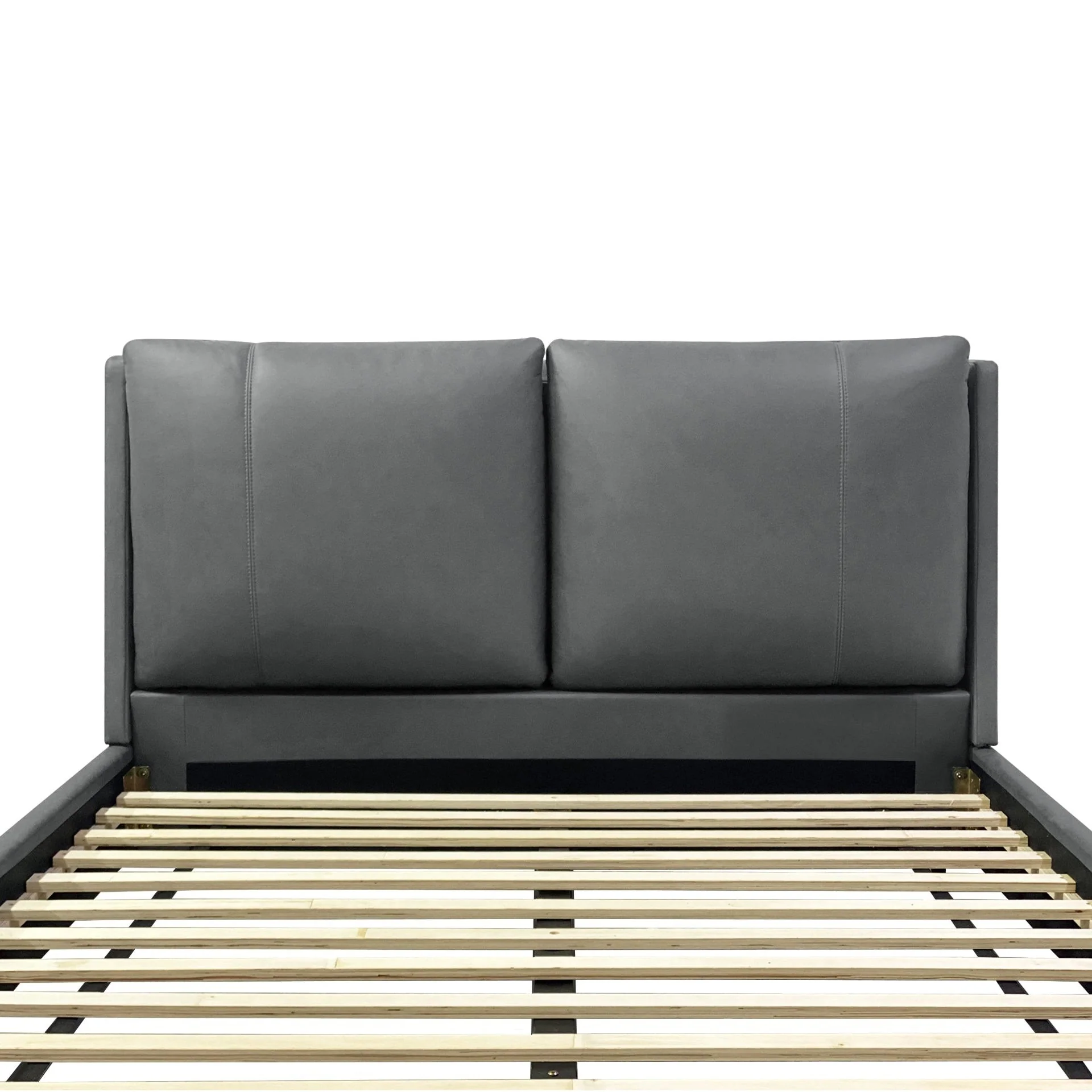 Gravatt Queen Bed Frame - Dark Grey - Image 4
