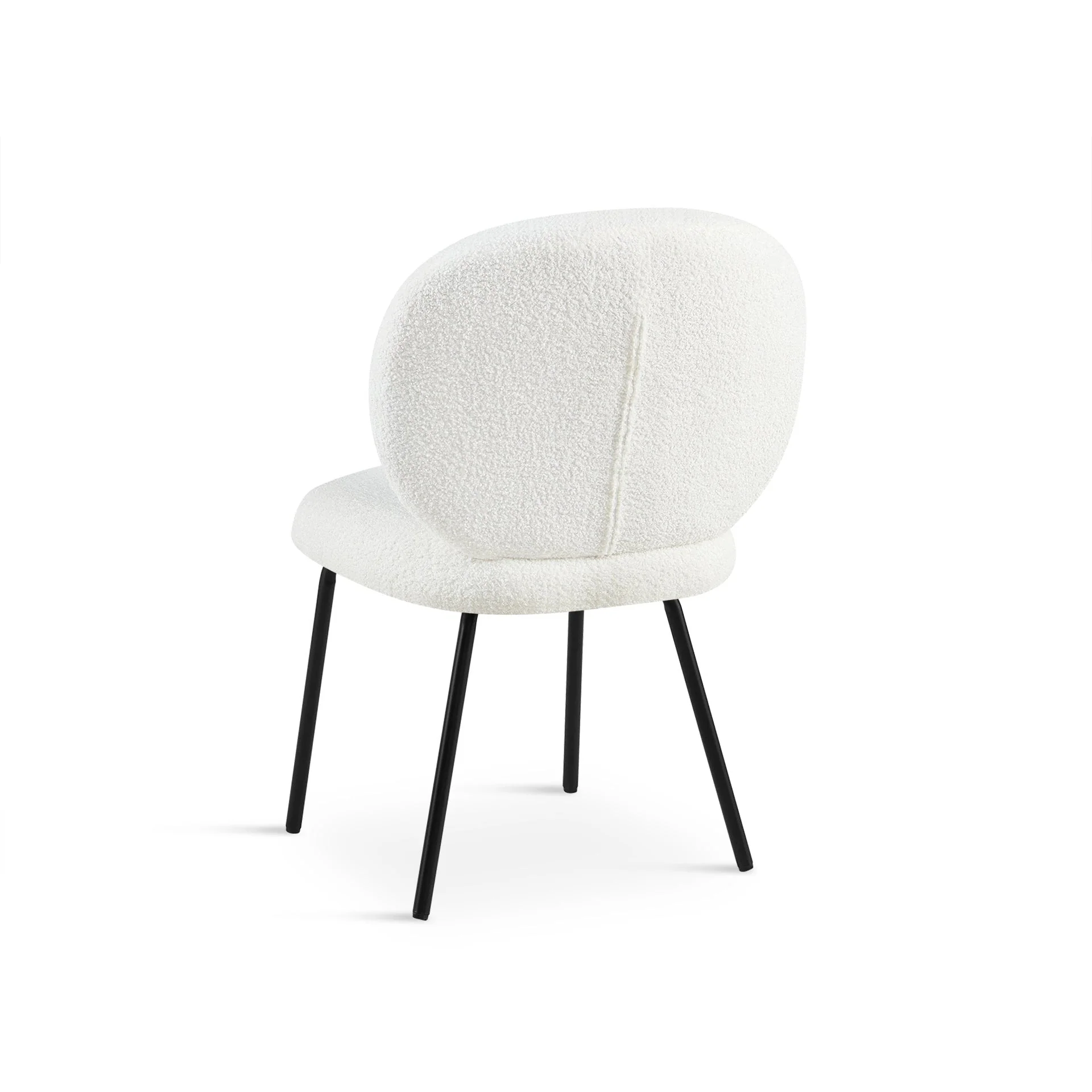 Griffin Boucle Dining Chair - Set of 2 - White - Image 10