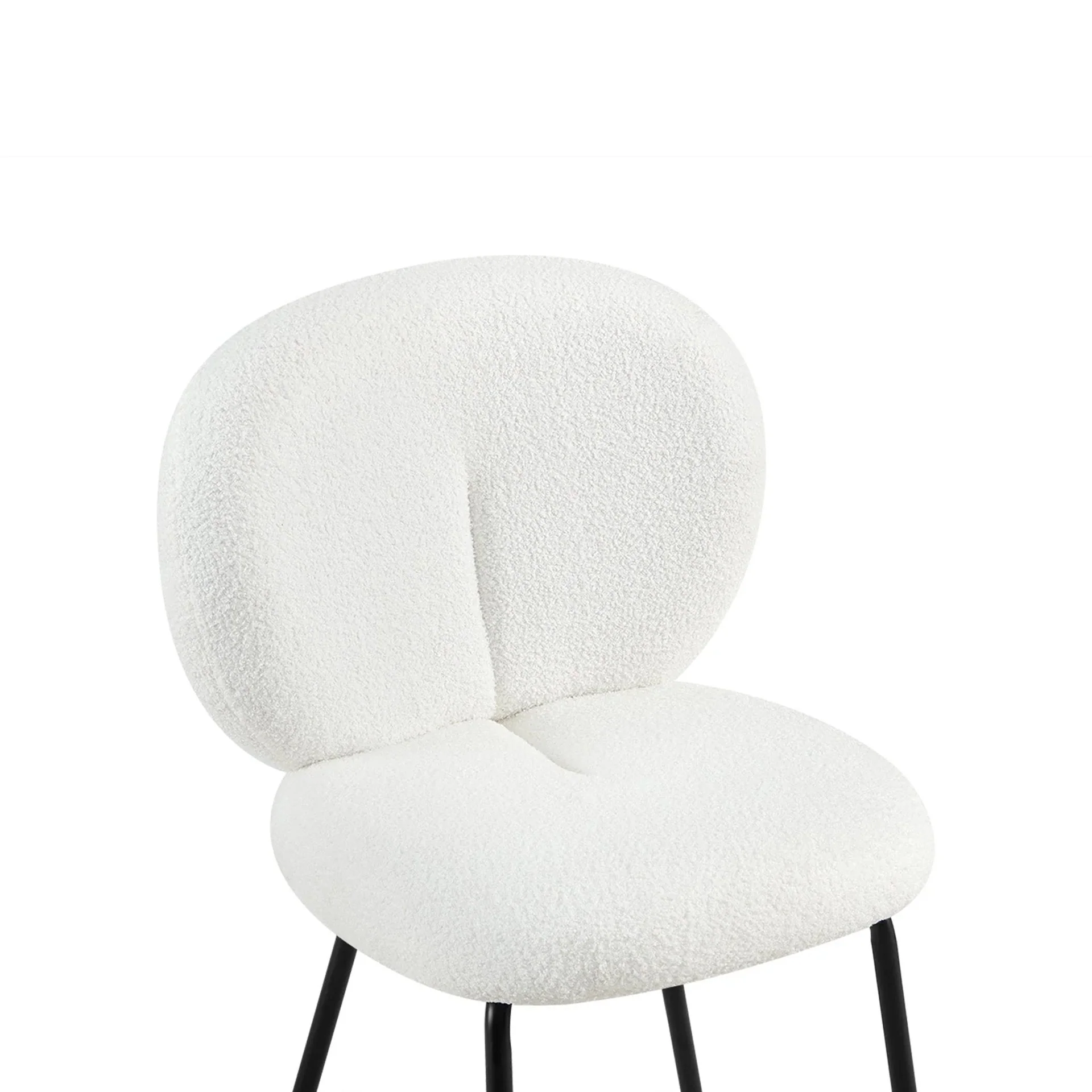 Griffin Boucle Dining Chair - Set of 2 - White - Image 11