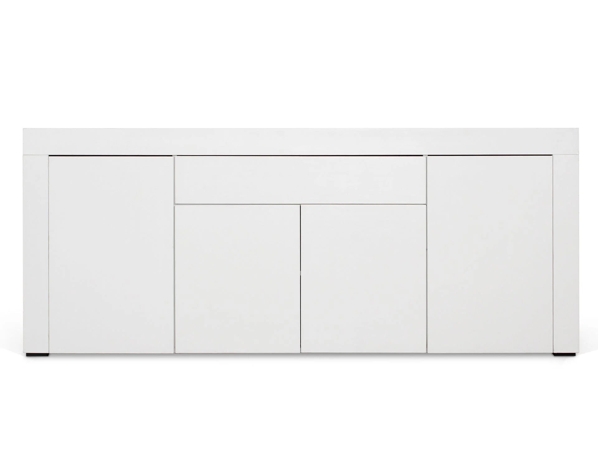 Guier High Gloss Sideboard Buffet Table - White - Image 3