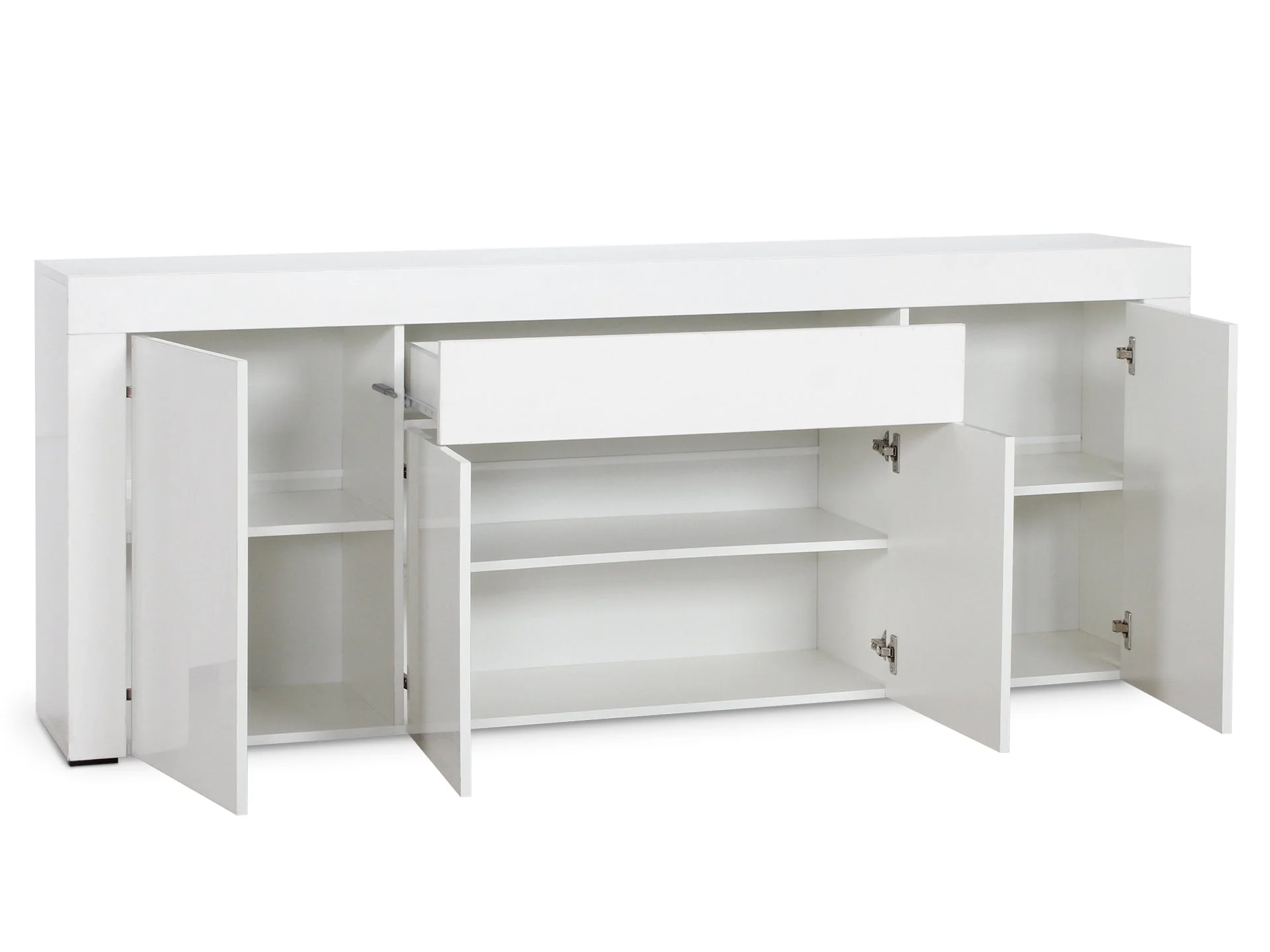 Guier High Gloss Sideboard Buffet Table - White - Image 5