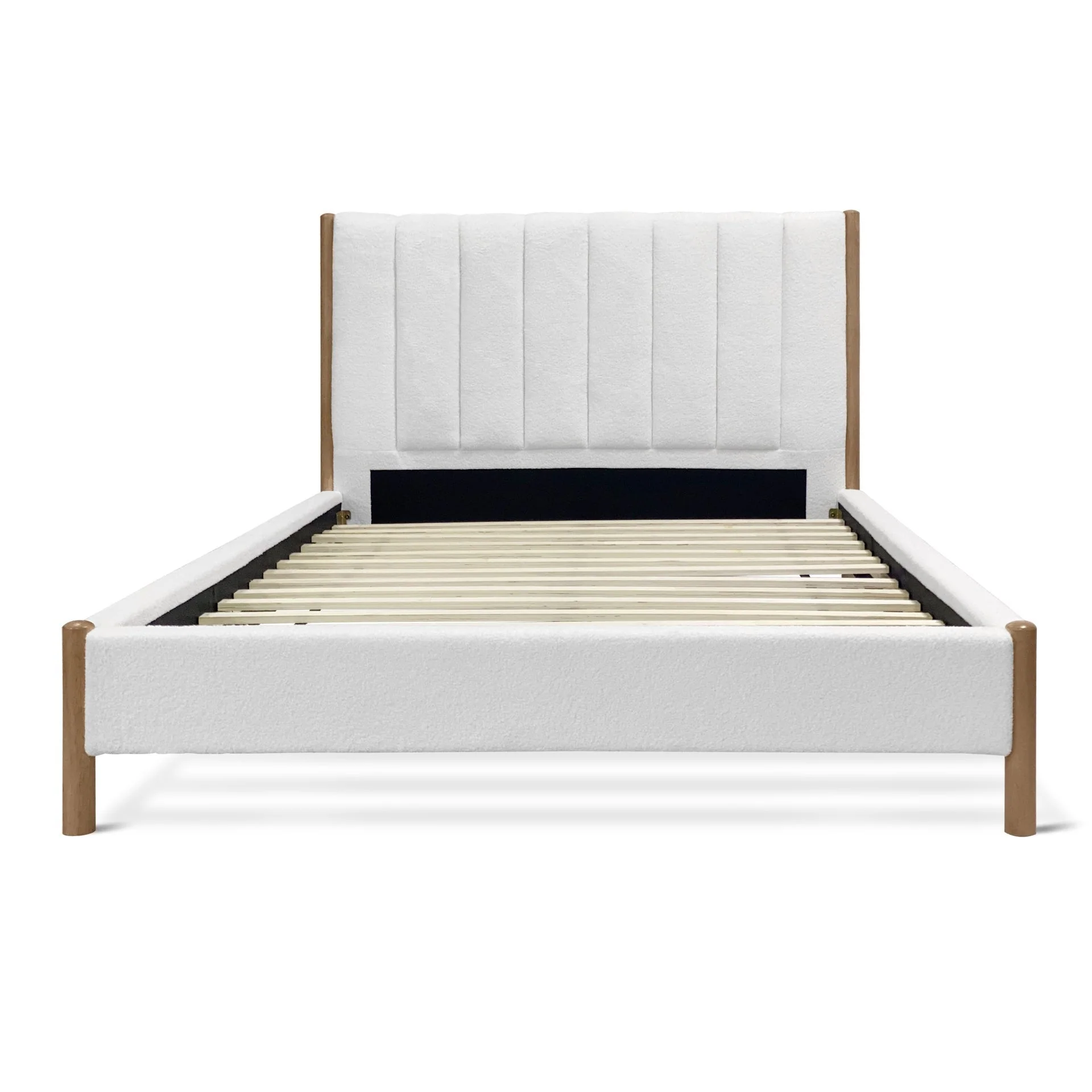 Haast Queen Bed Frame - Cream - Image 3