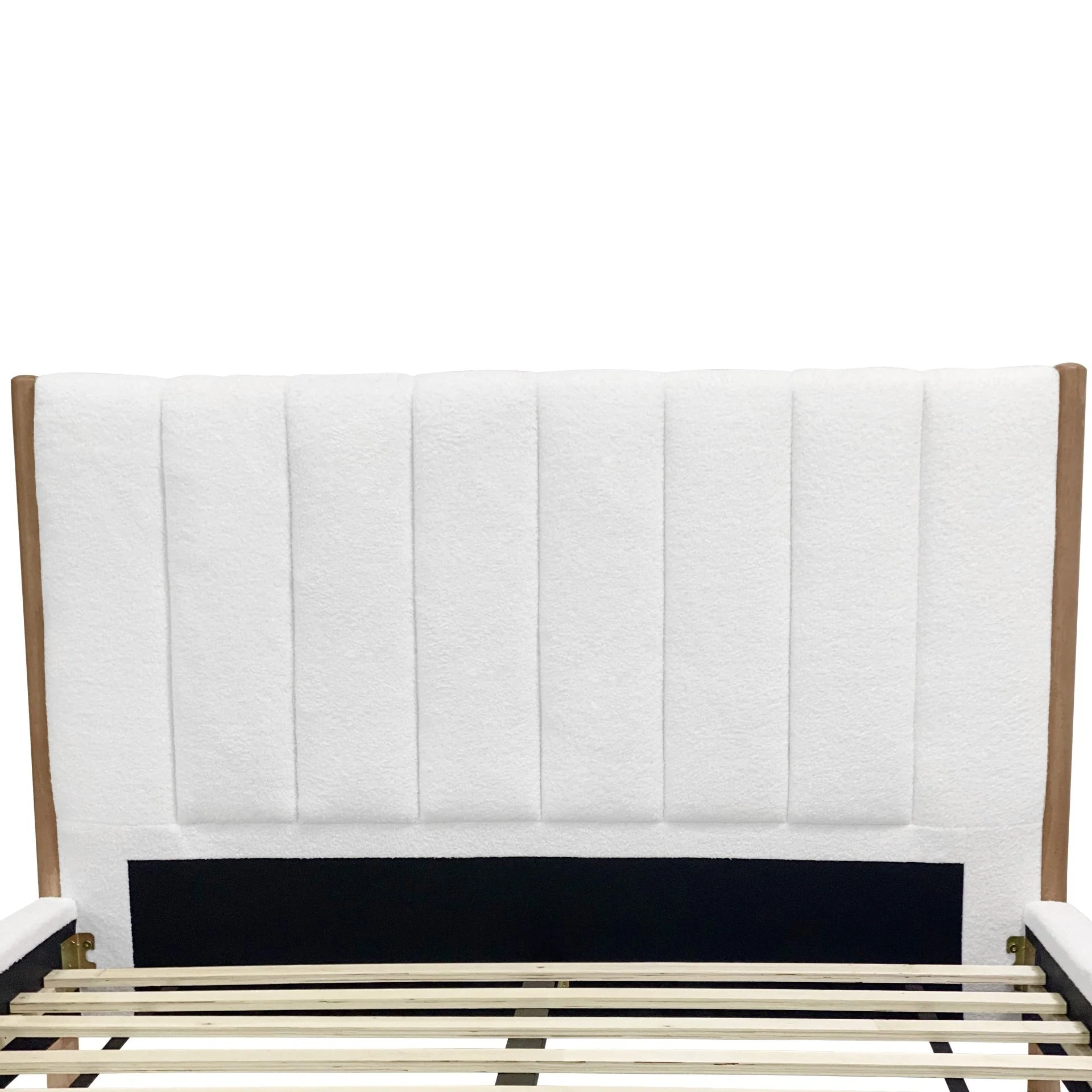 Haast Queen Bed Frame - Cream - Image 4