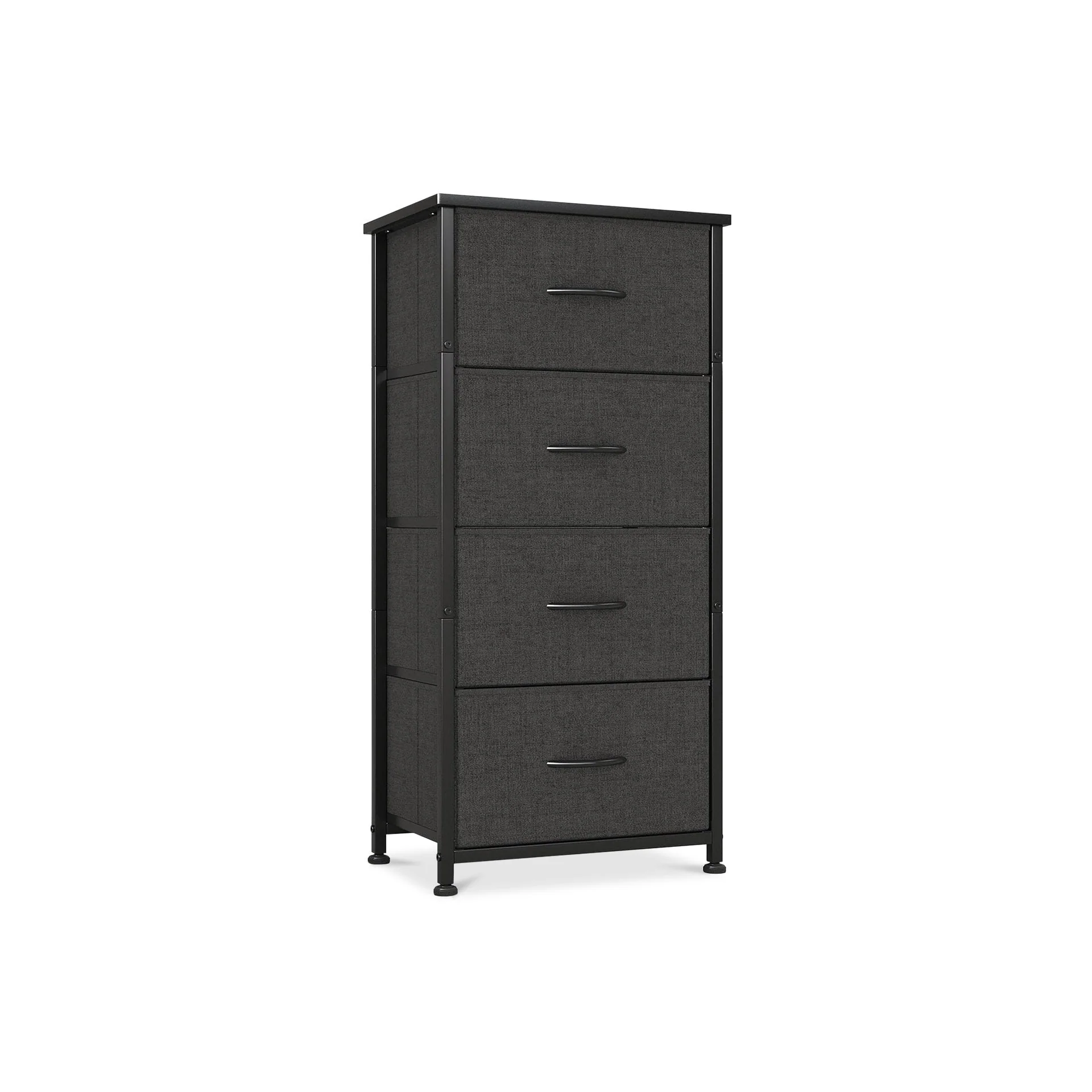 Hailey 4 Drawers Tallboy - Black - Image 4