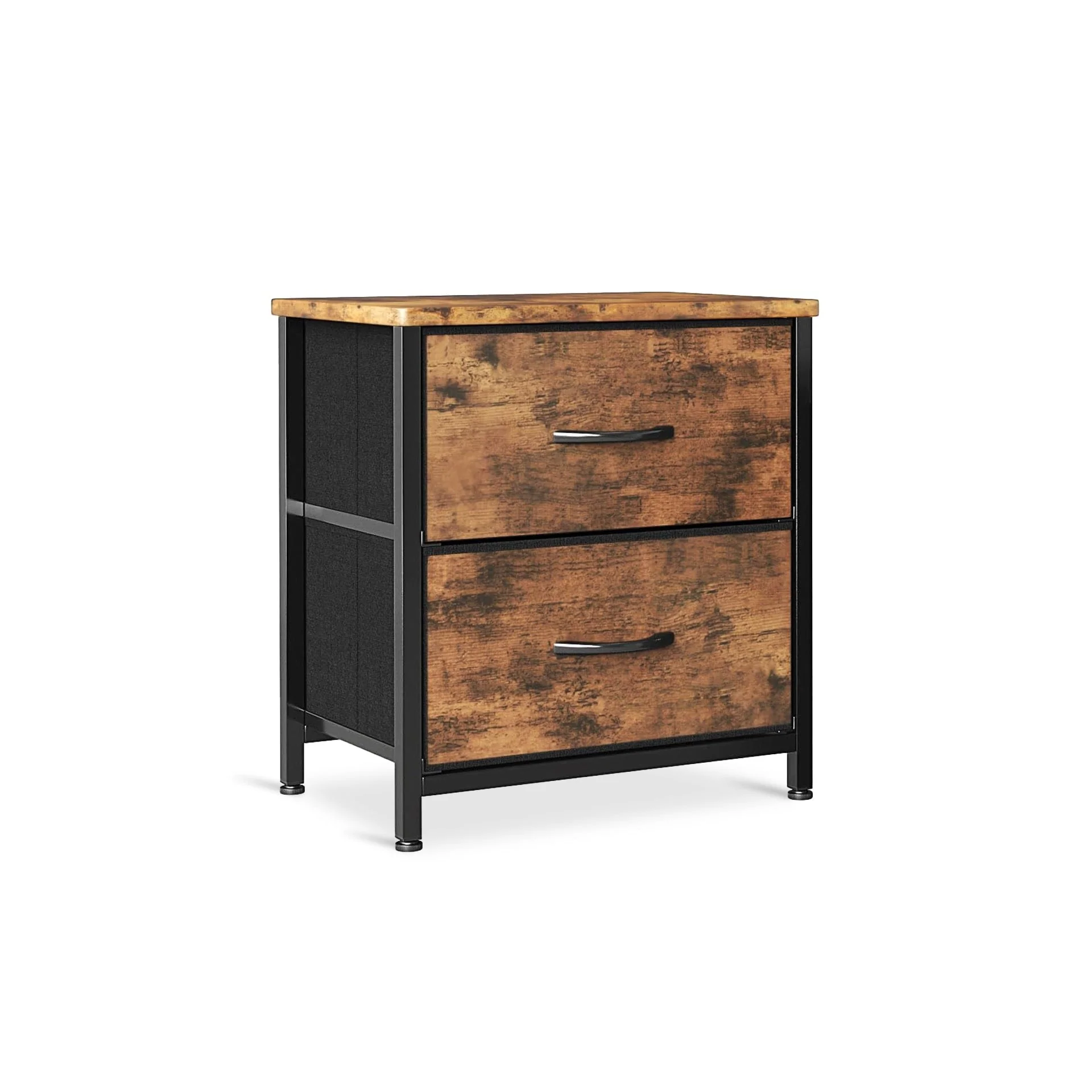 Hailey Bedside Table - Rustic Brown - Image 7