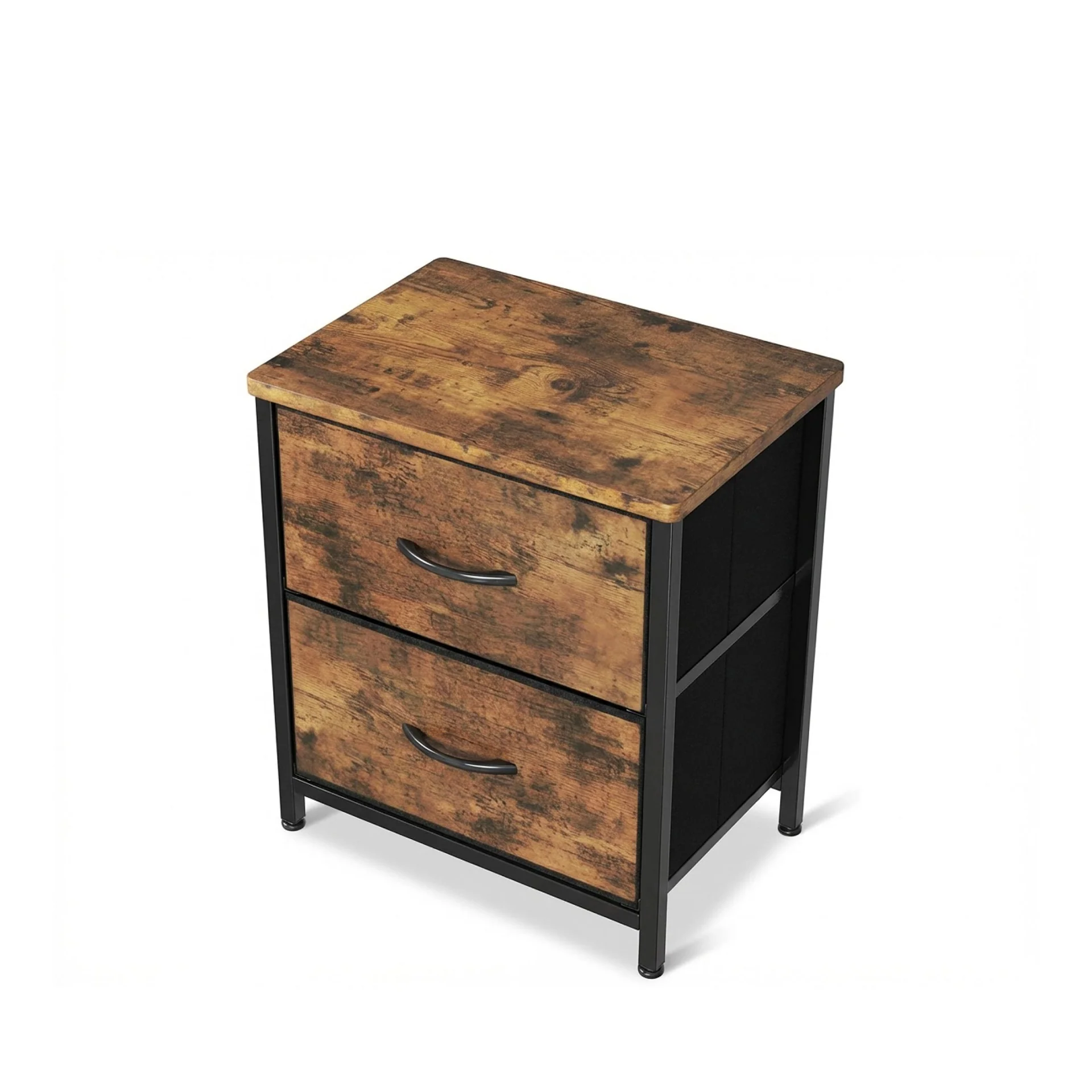 Hailey Bedside Table - Rustic Brown - Image 9