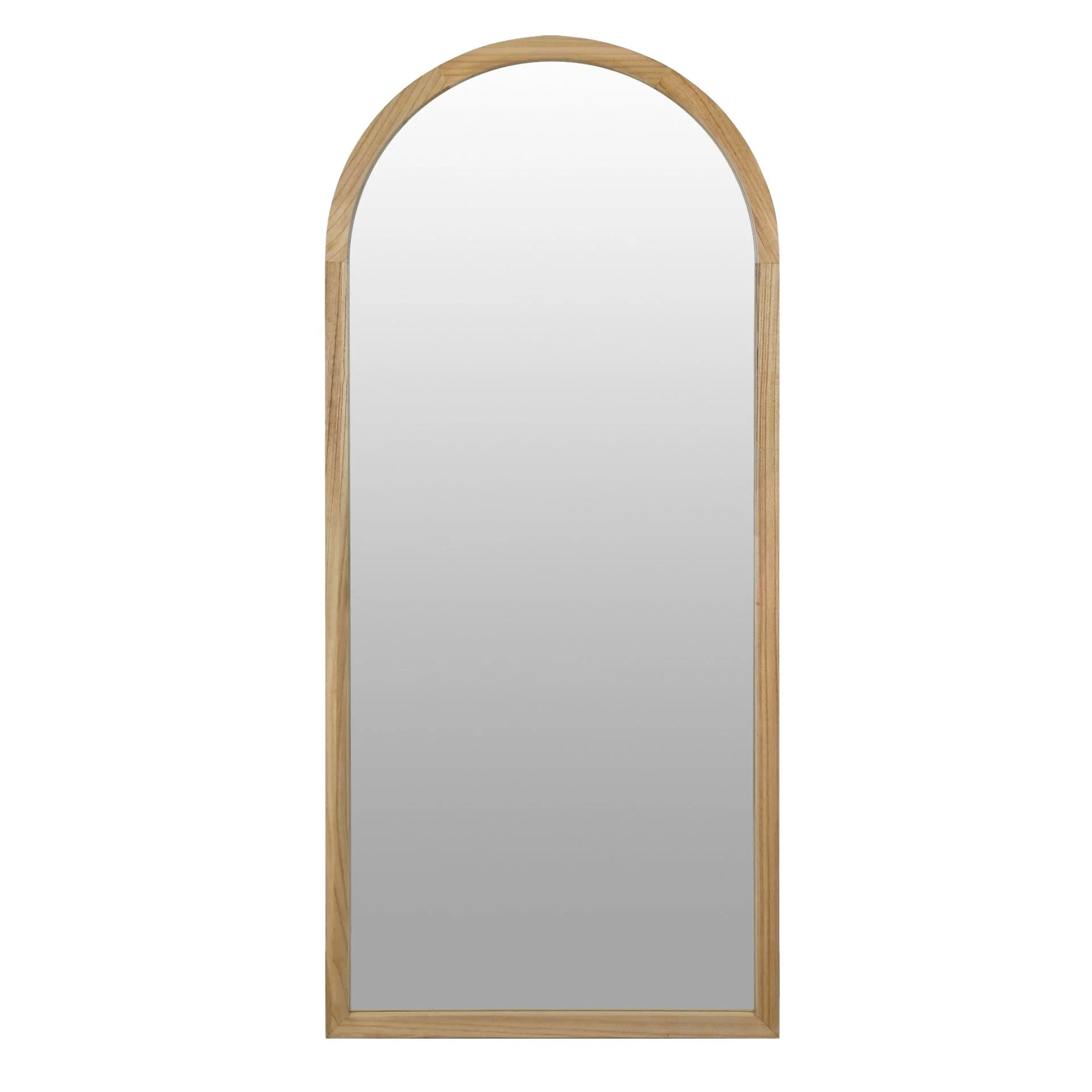 Halo Arched Full Length Mirror 180cm - Light Wood - Image 7