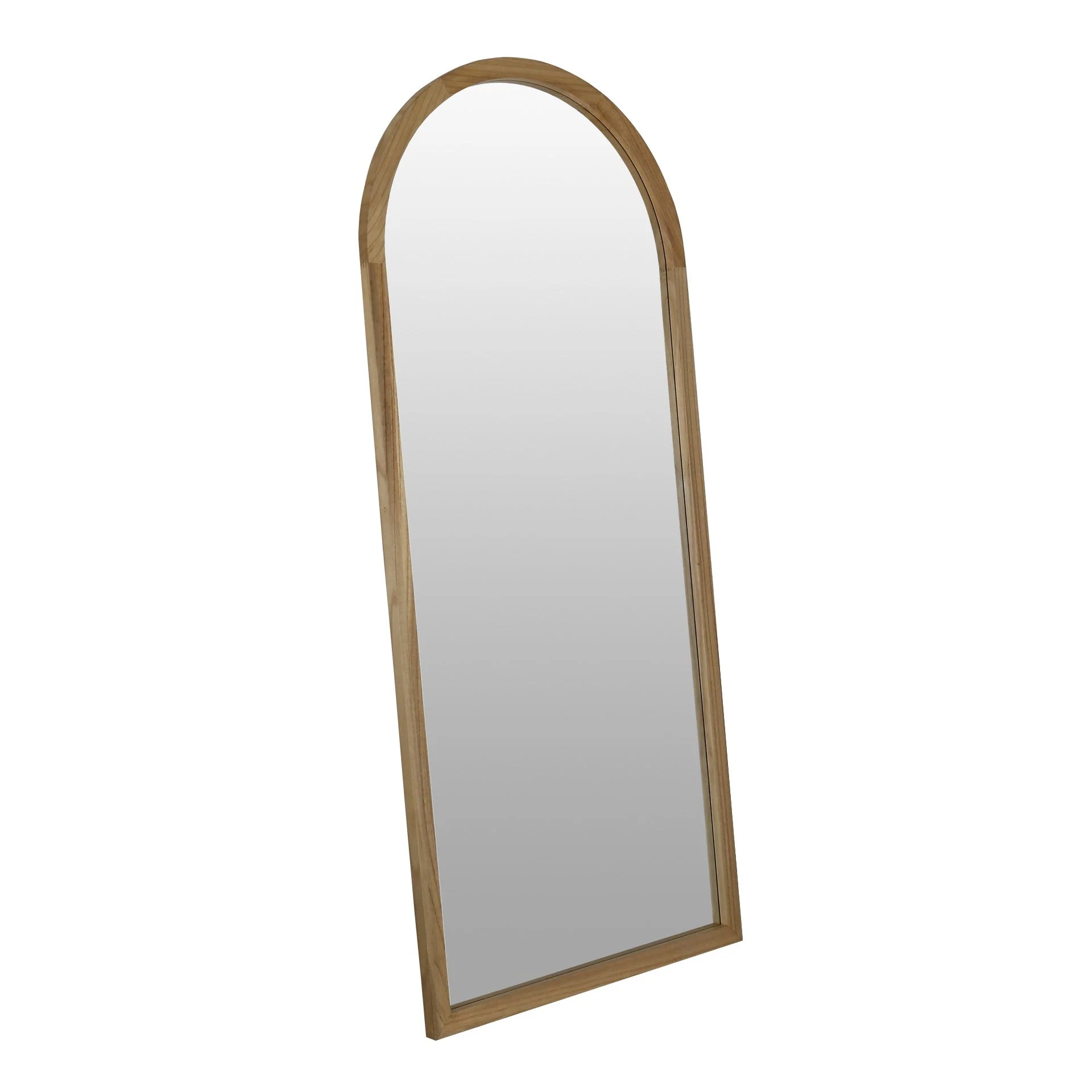 Halo Arched Full Length Mirror 180cm - Light Wood - Image 8