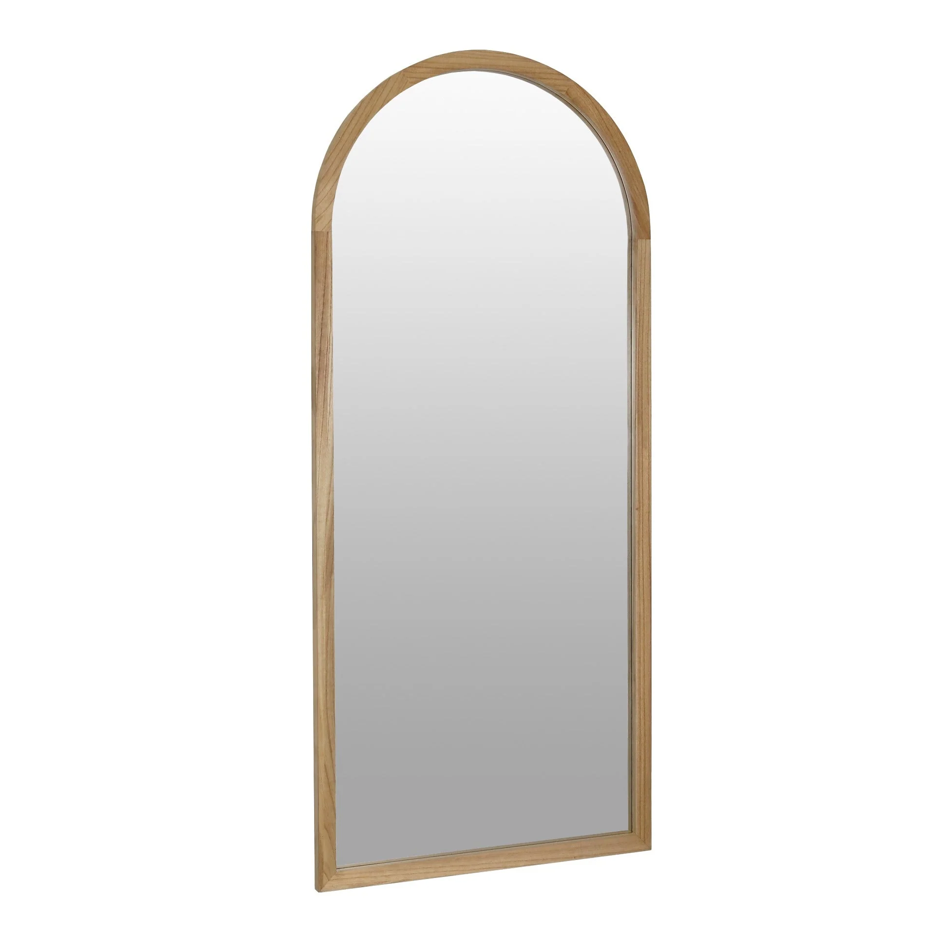 Halo Arched Full Length Mirror 180cm - Light Wood - Image 9