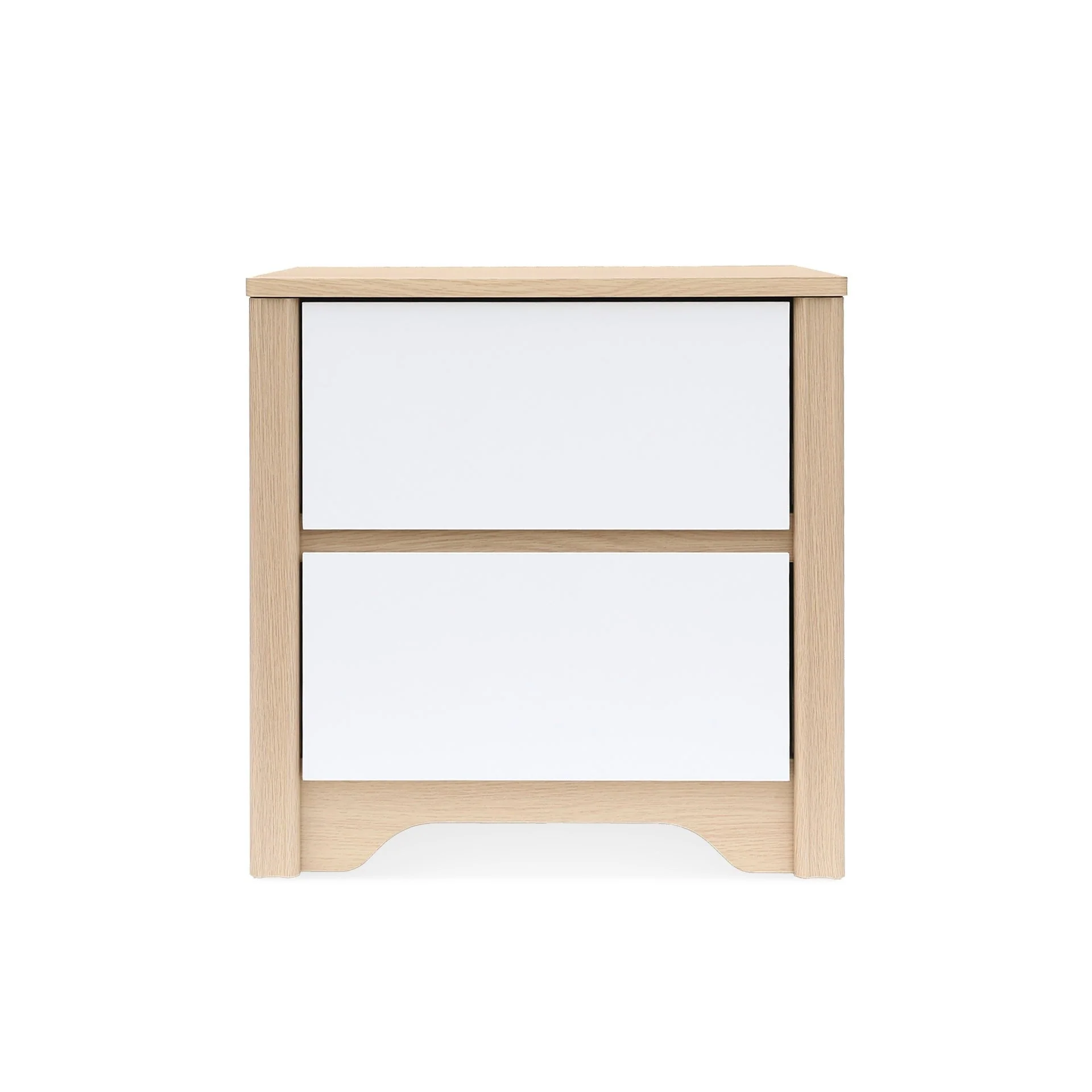 Harlee Bedside Table - Oak + White - Image 6