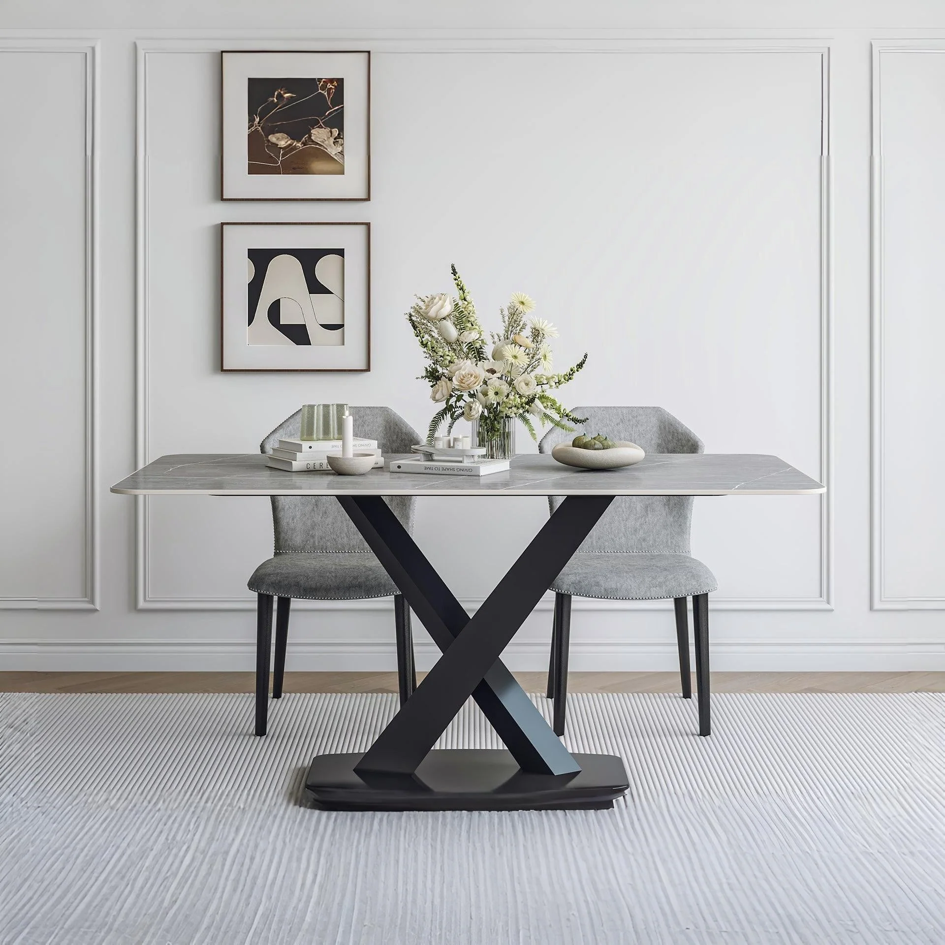 Harper Rectangle Ceramic Dining Table 160 X 90cm - Image 3