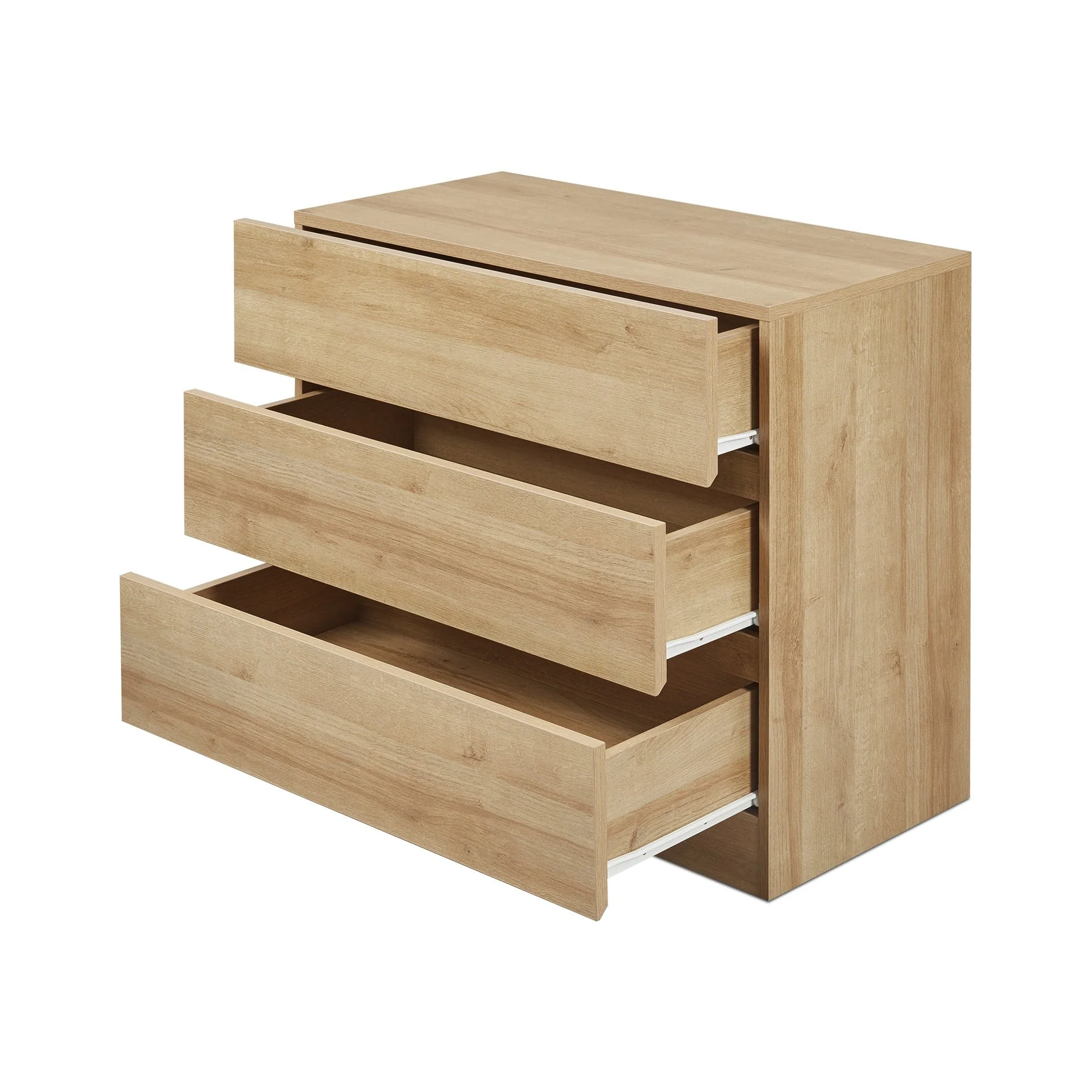 Harris 3 Drawers Tallboy - Oak - Image 11