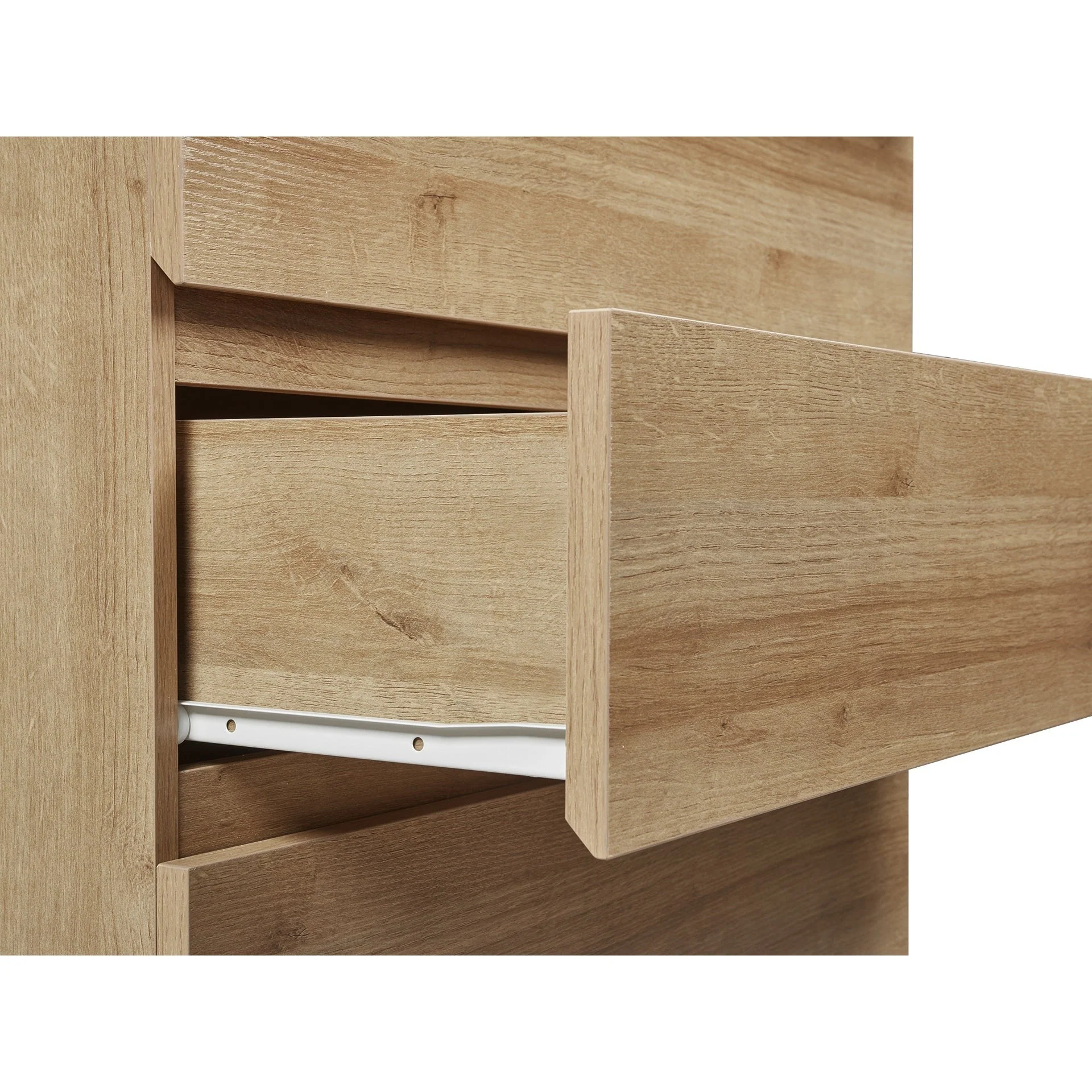 Harris Wooden Tallboy 4 Drawers - Oak - Image 13