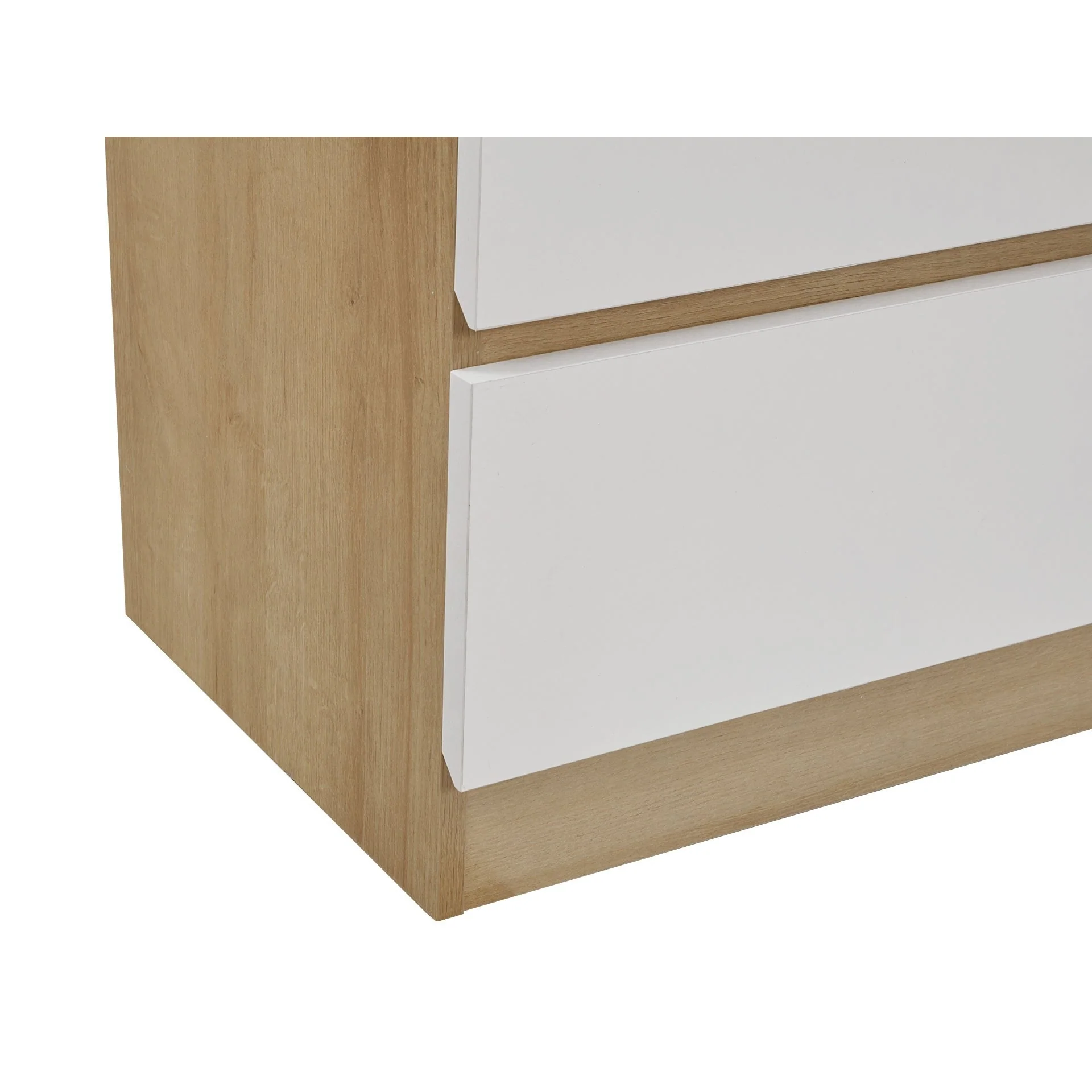 Harris 5 Drawers Tallboy - Oak + White - Image 7