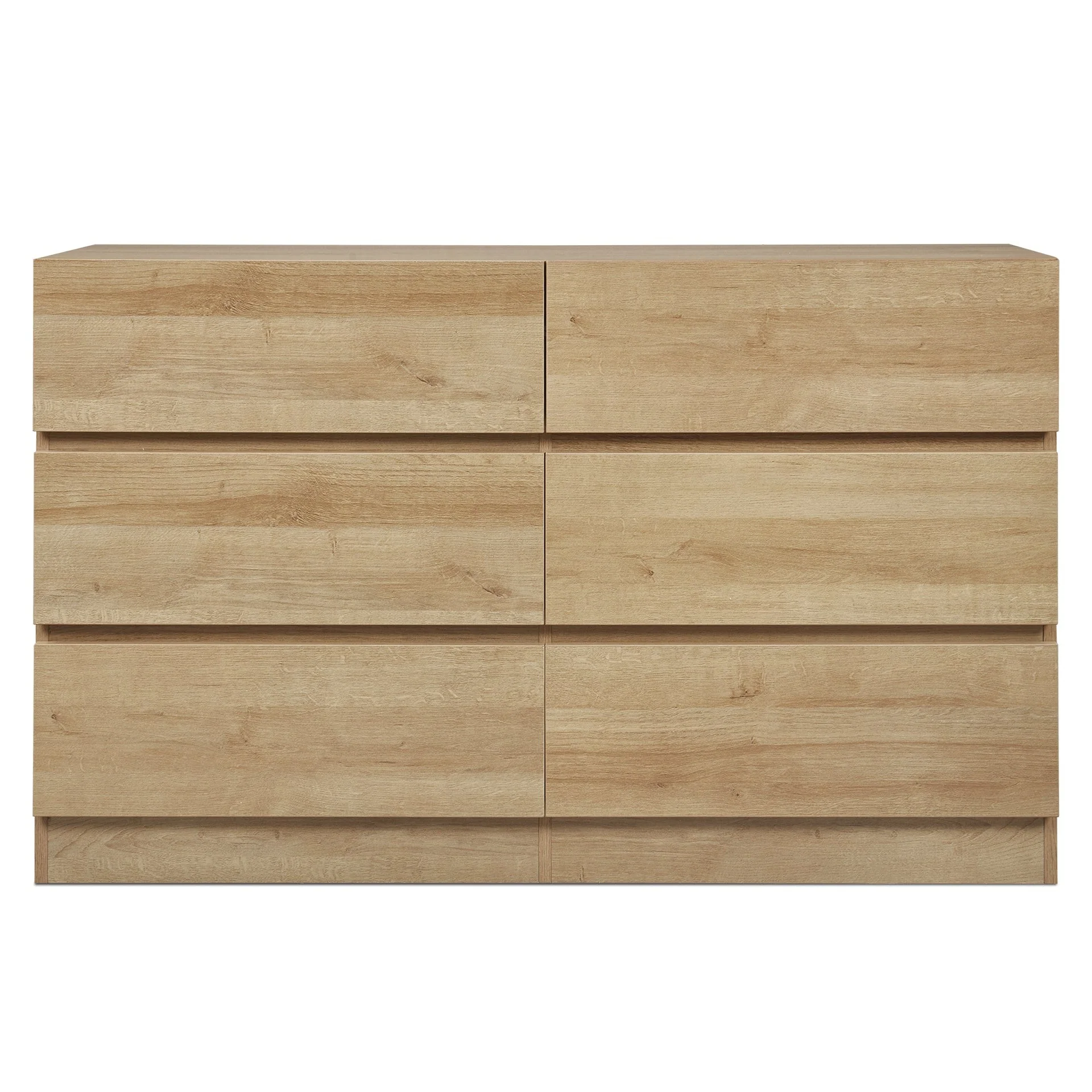 Harris 6 Drawers Low Boy - Oak - Image 10