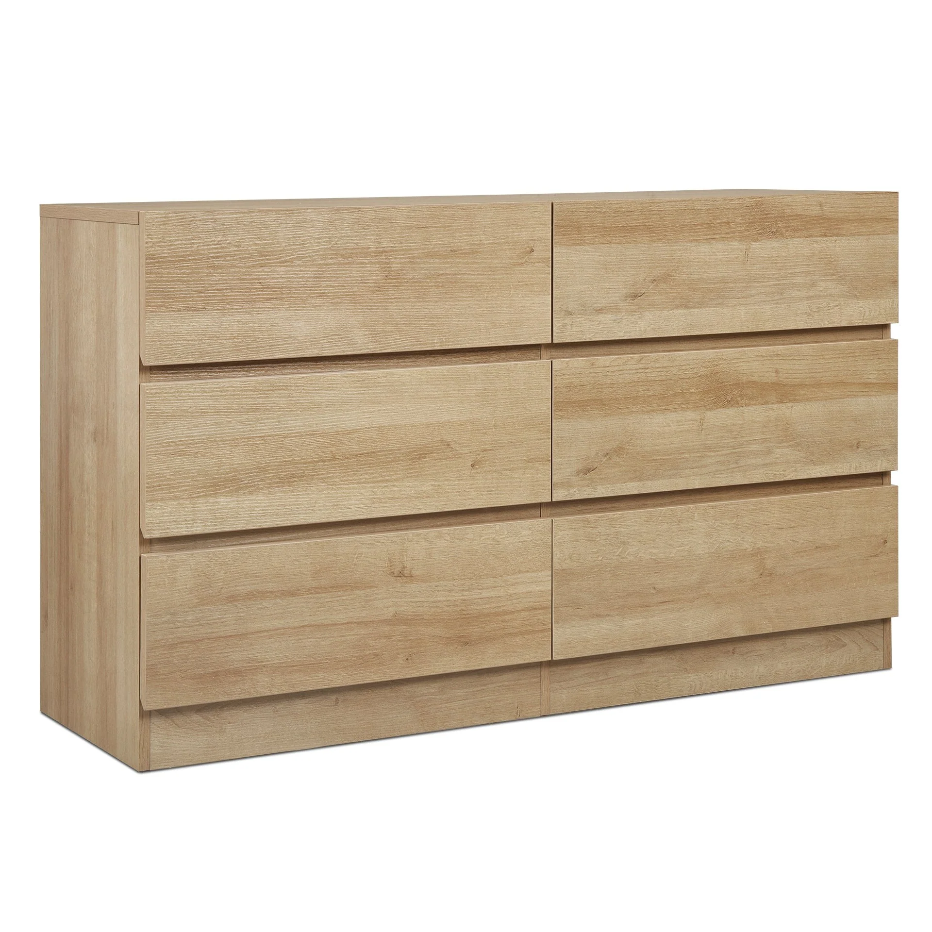 Harris 6 Drawers Low Boy - Oak - Image 9