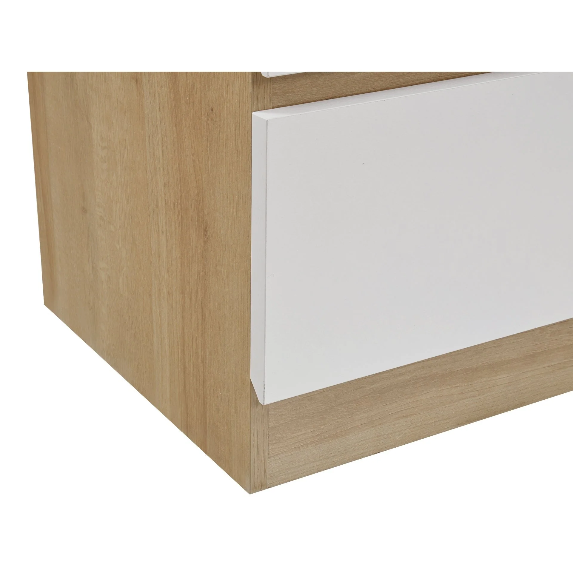 Harris 6 Drawers Low Boy - Oak + White - Image 9