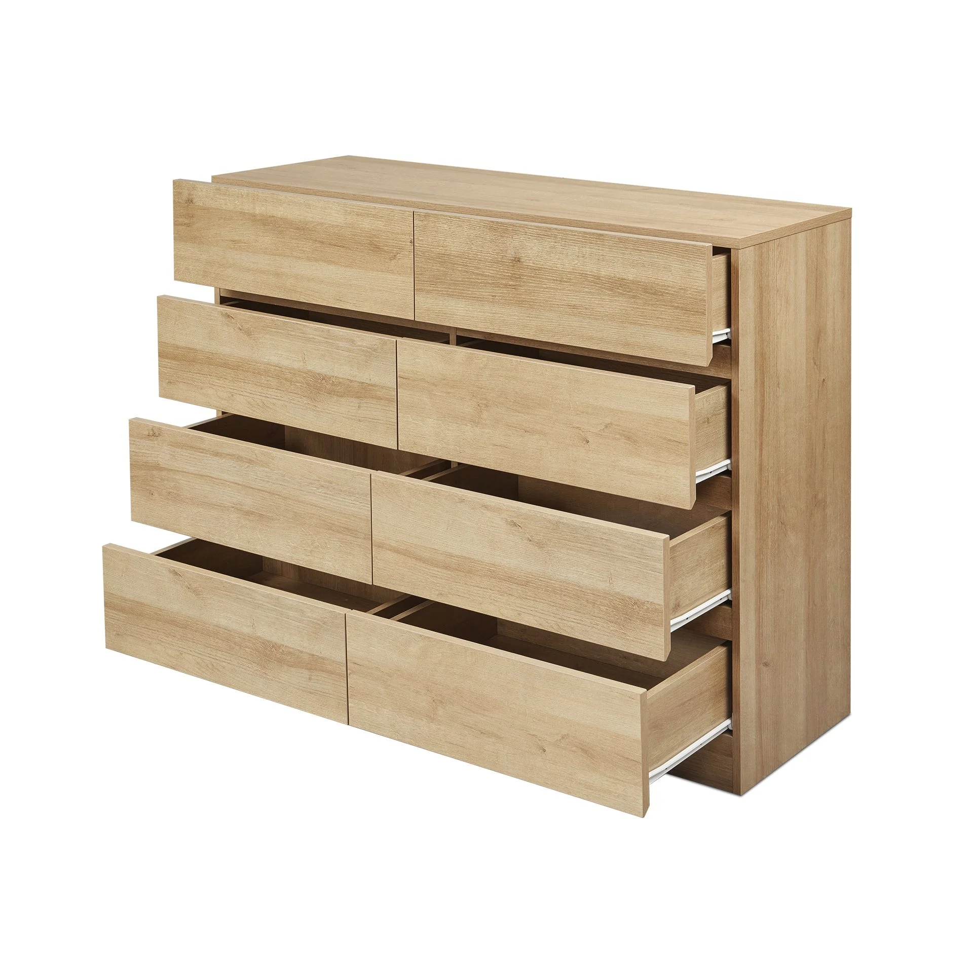 Harris 8 Drawers Low Boy - Oak - Image 11