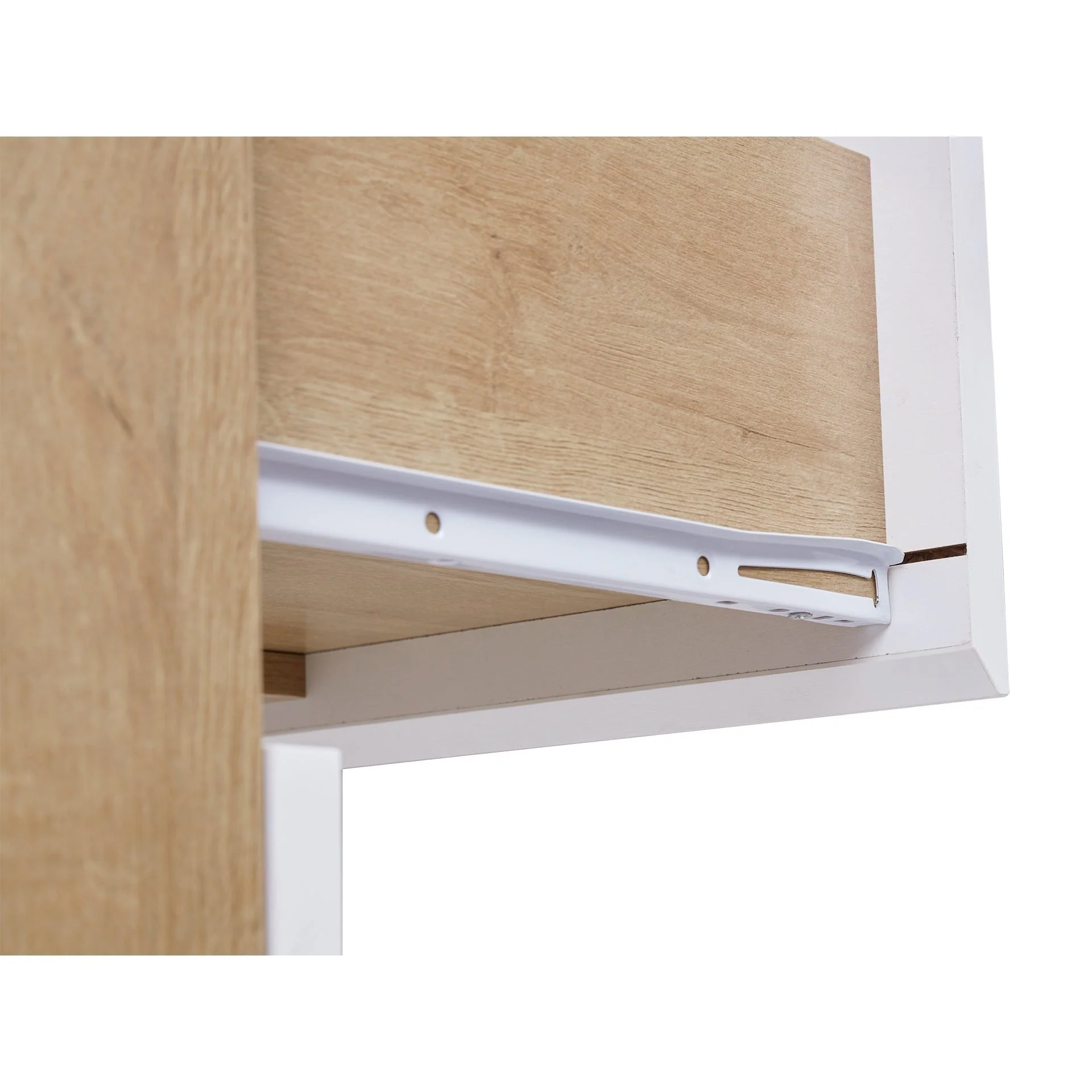 Harris 8 Drawers Low Boy - Oak + White - Image 11