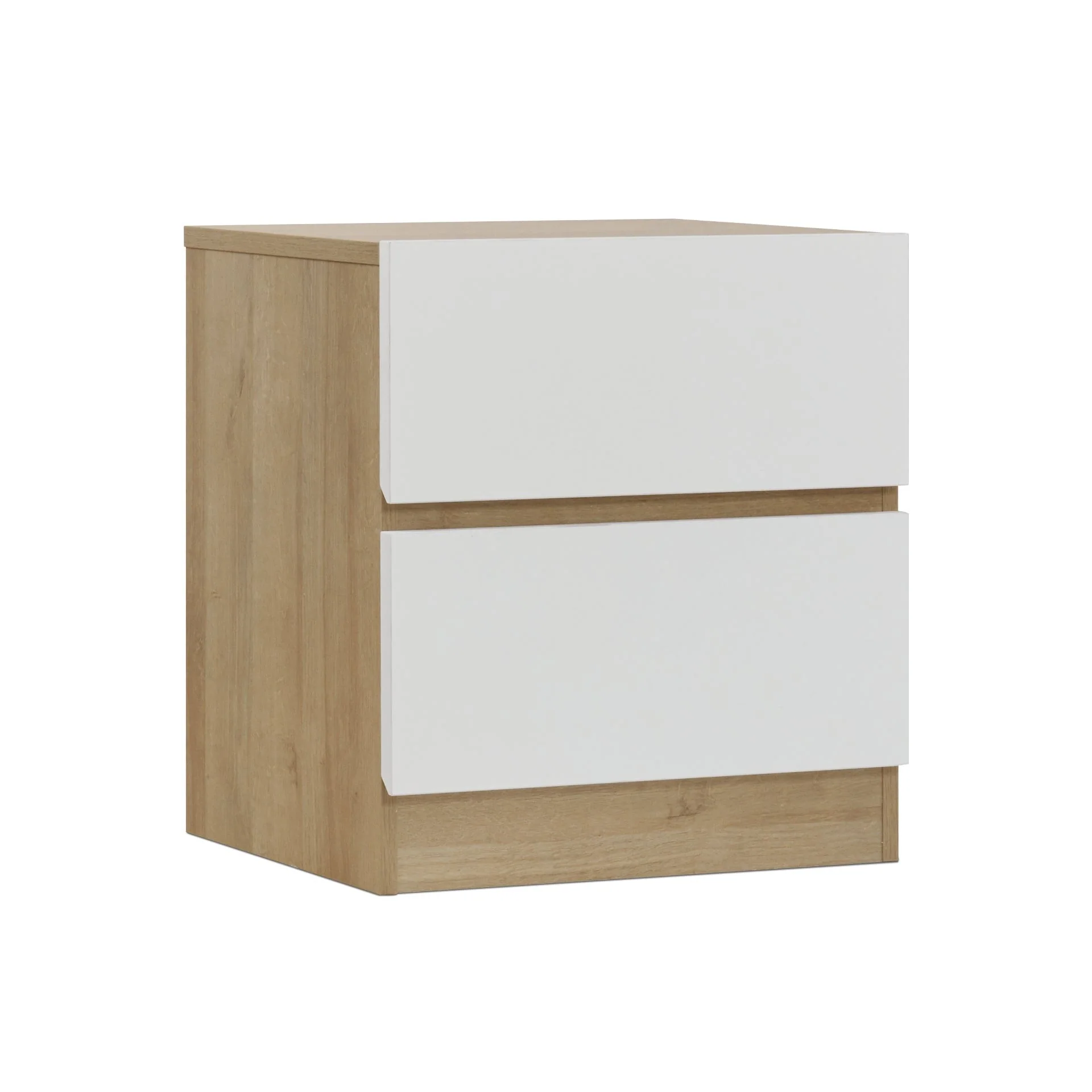 Harris Bedside Table - Oak + White - Image 4