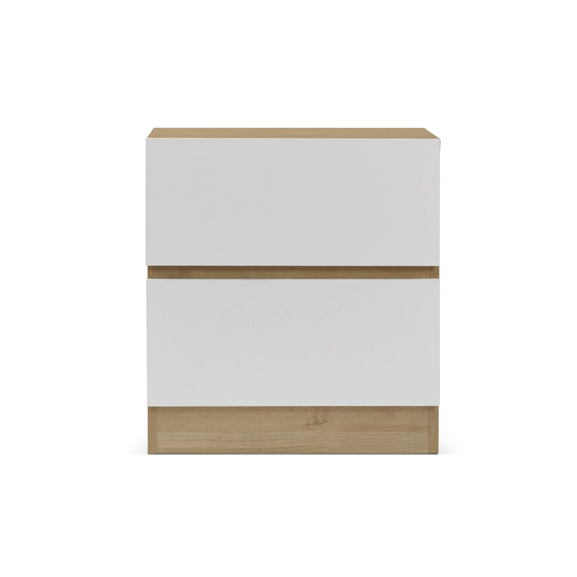 Harris Bedside Table - Oak + White - Image 5