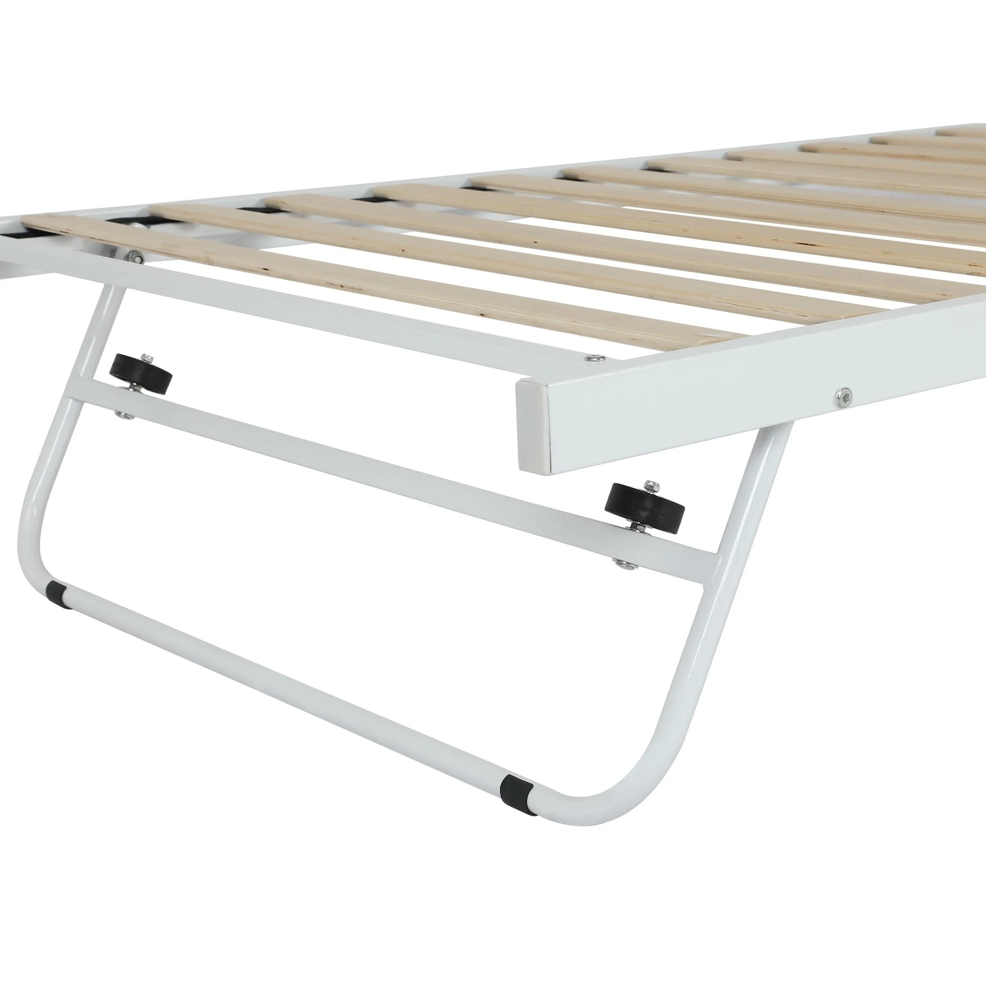 Hartz Single Metal Trundle Bed Frame - White - Image 12