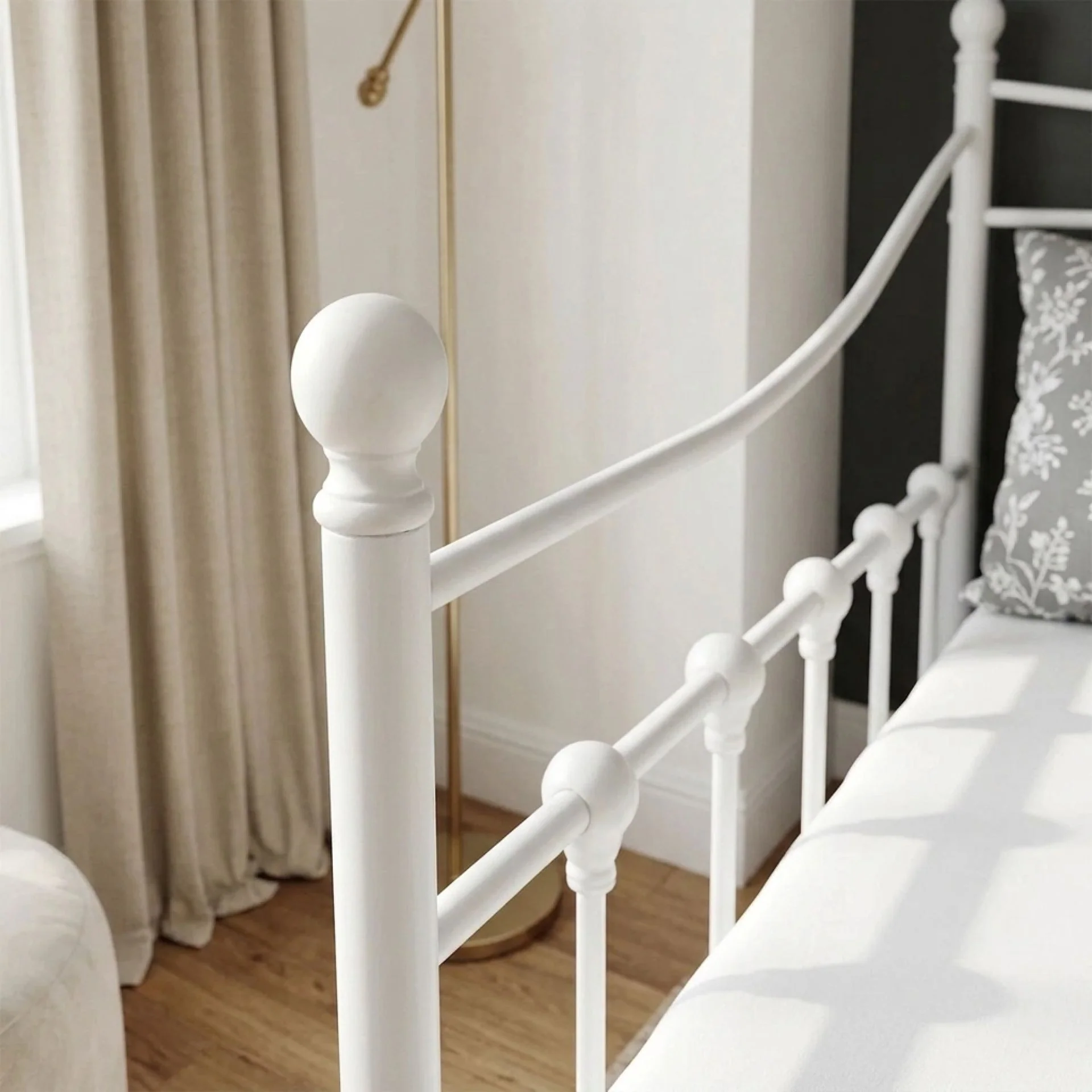 Hartz Single Metal Trundle Bed Frame - White - Image 5