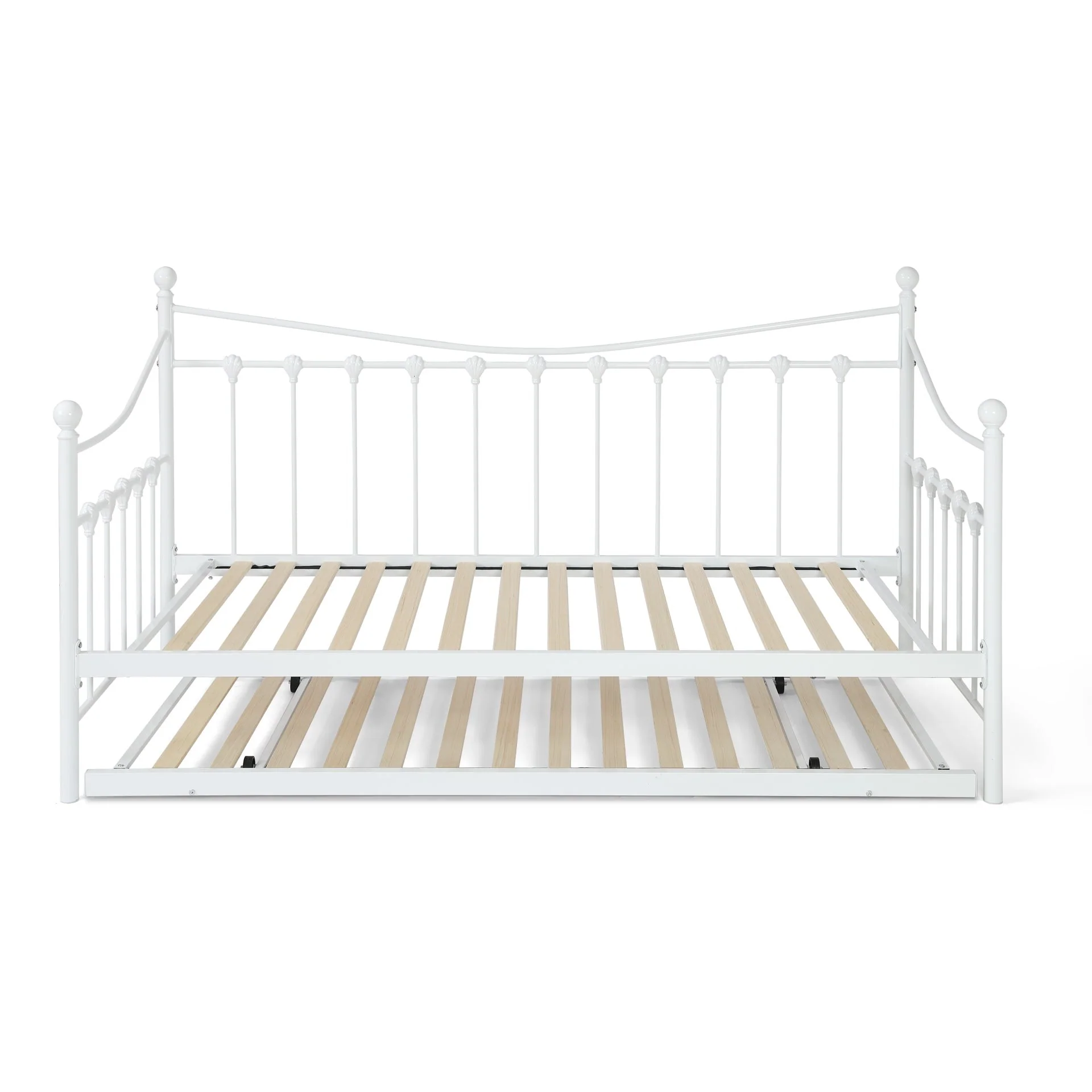 Hartz Single Metal Trundle Bed Frame - White - Image 8