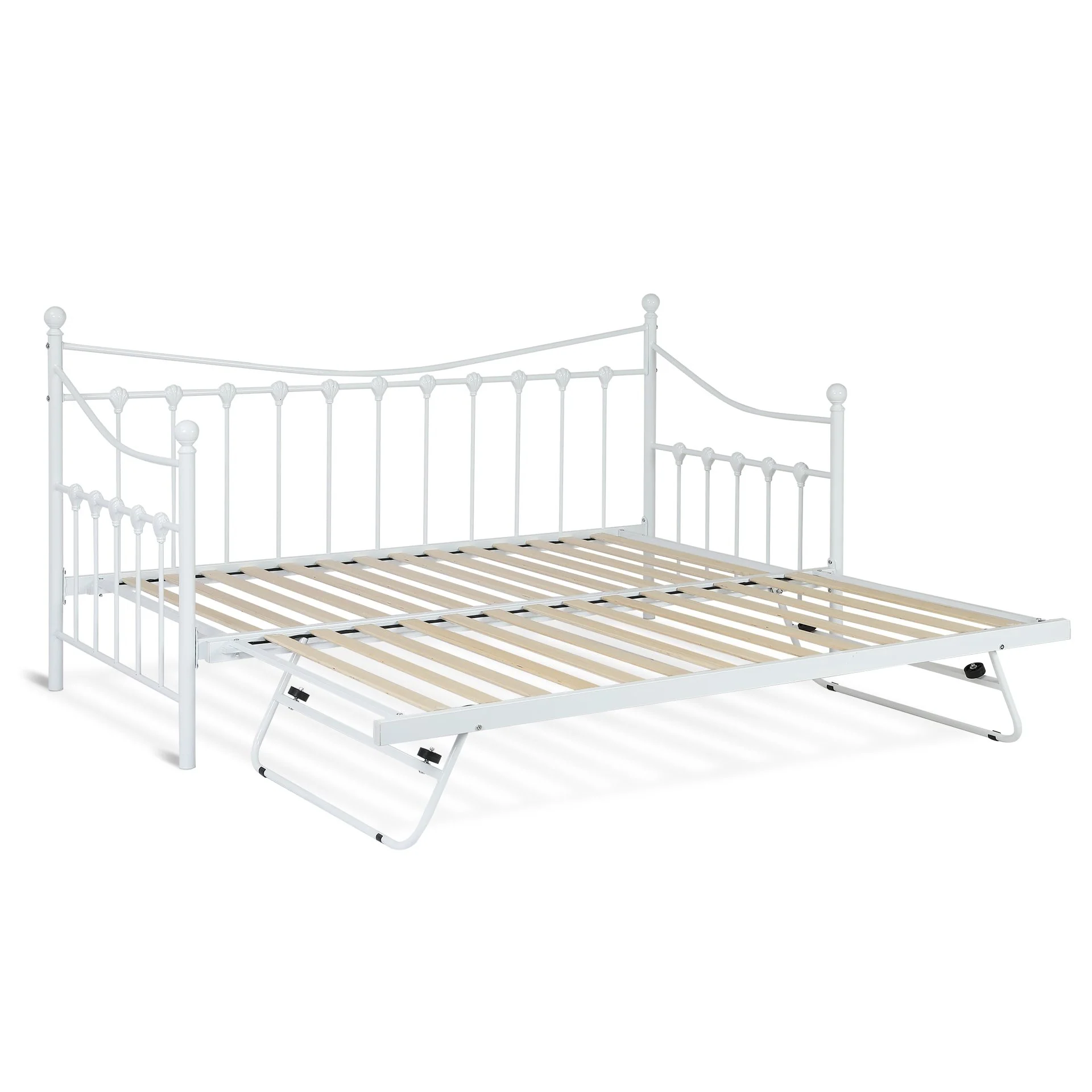 Hartz Single Metal Trundle Bed Frame - White - Image 9