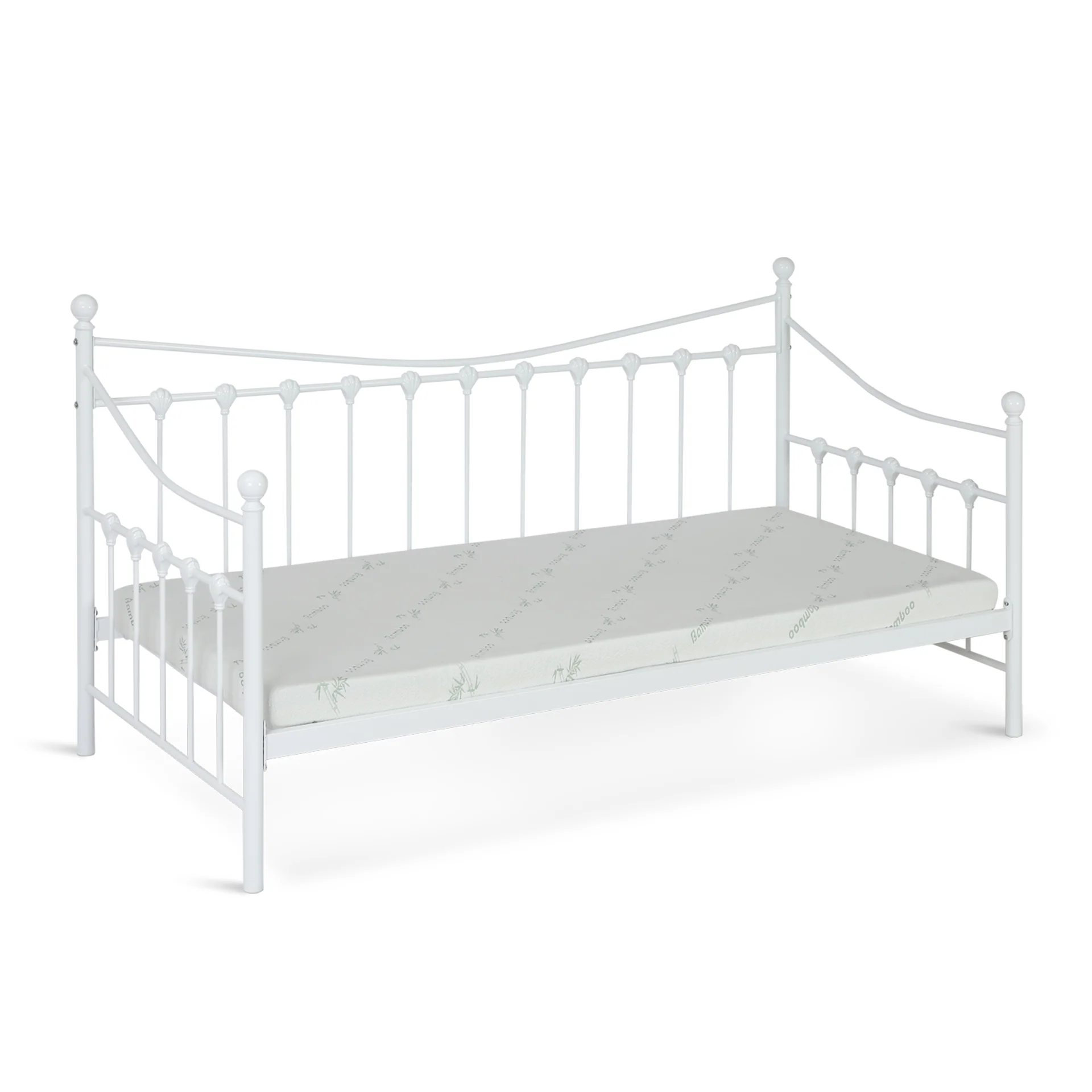Hartz Single Metal Day Bed - White - Image 9