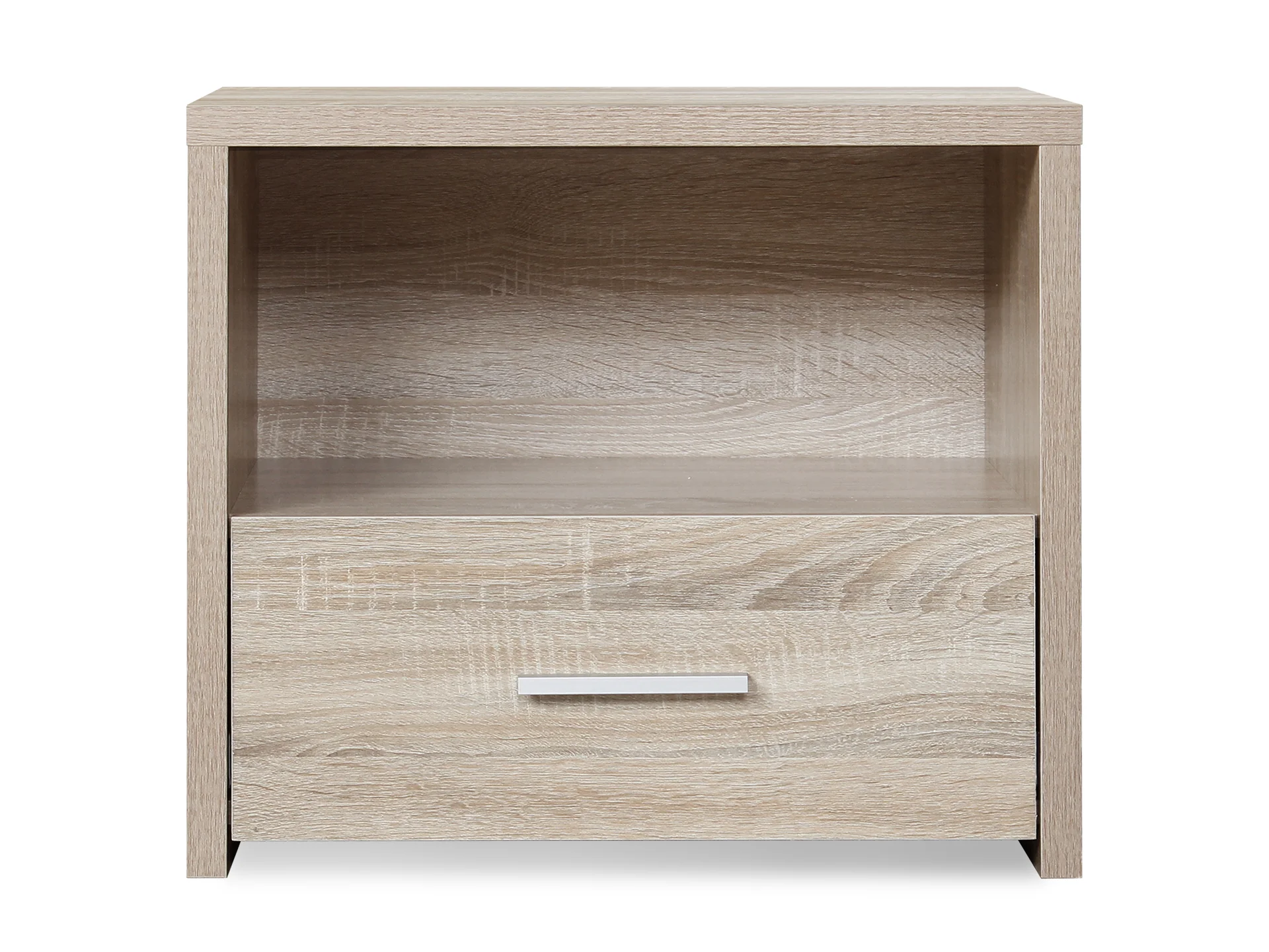 Hassan Bedside Table with 1 Drawer - Oak - Image 3