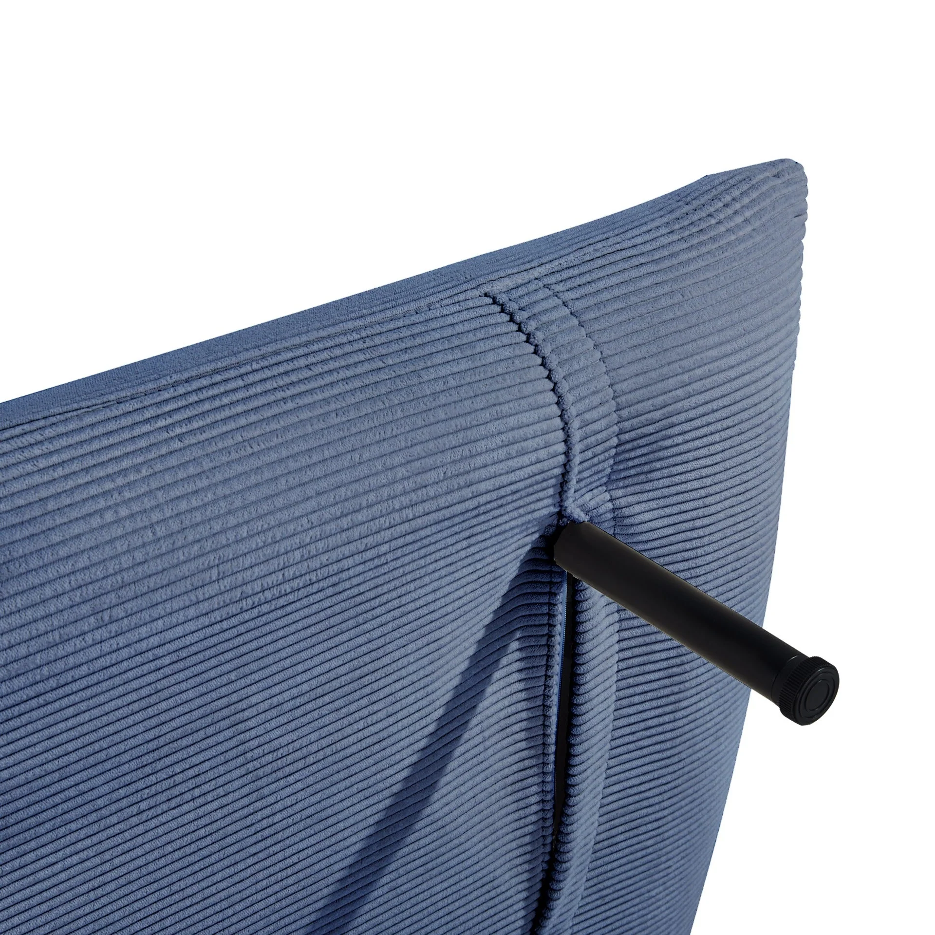 Hastings 1 Seater Fold-Out Sofa Bed - Navy Blue - Image 12