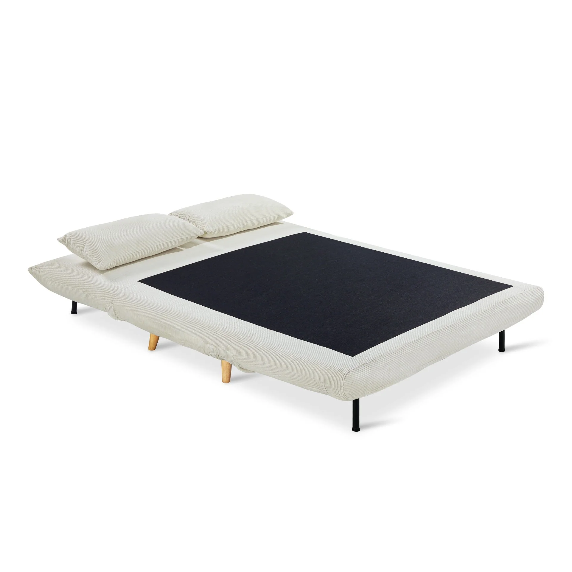 Hastings 2 Seater Fold-Out Sofa Bed - Beige - Image 10