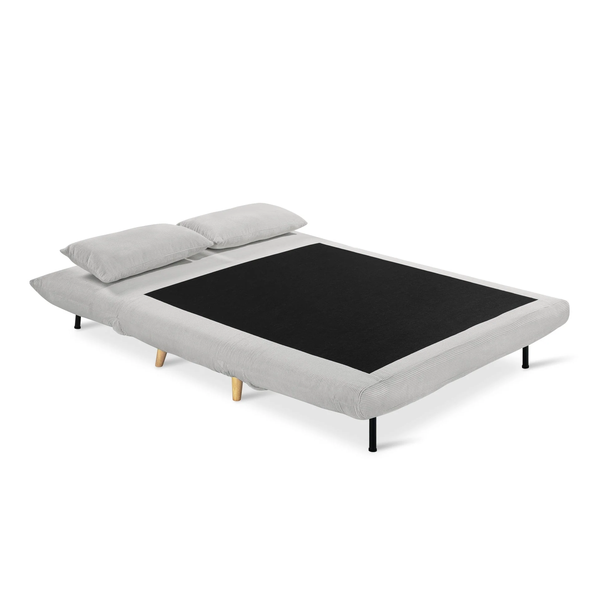 Hastings 2 Seater Fold-Out Sofa Bed - Grey - Image 10
