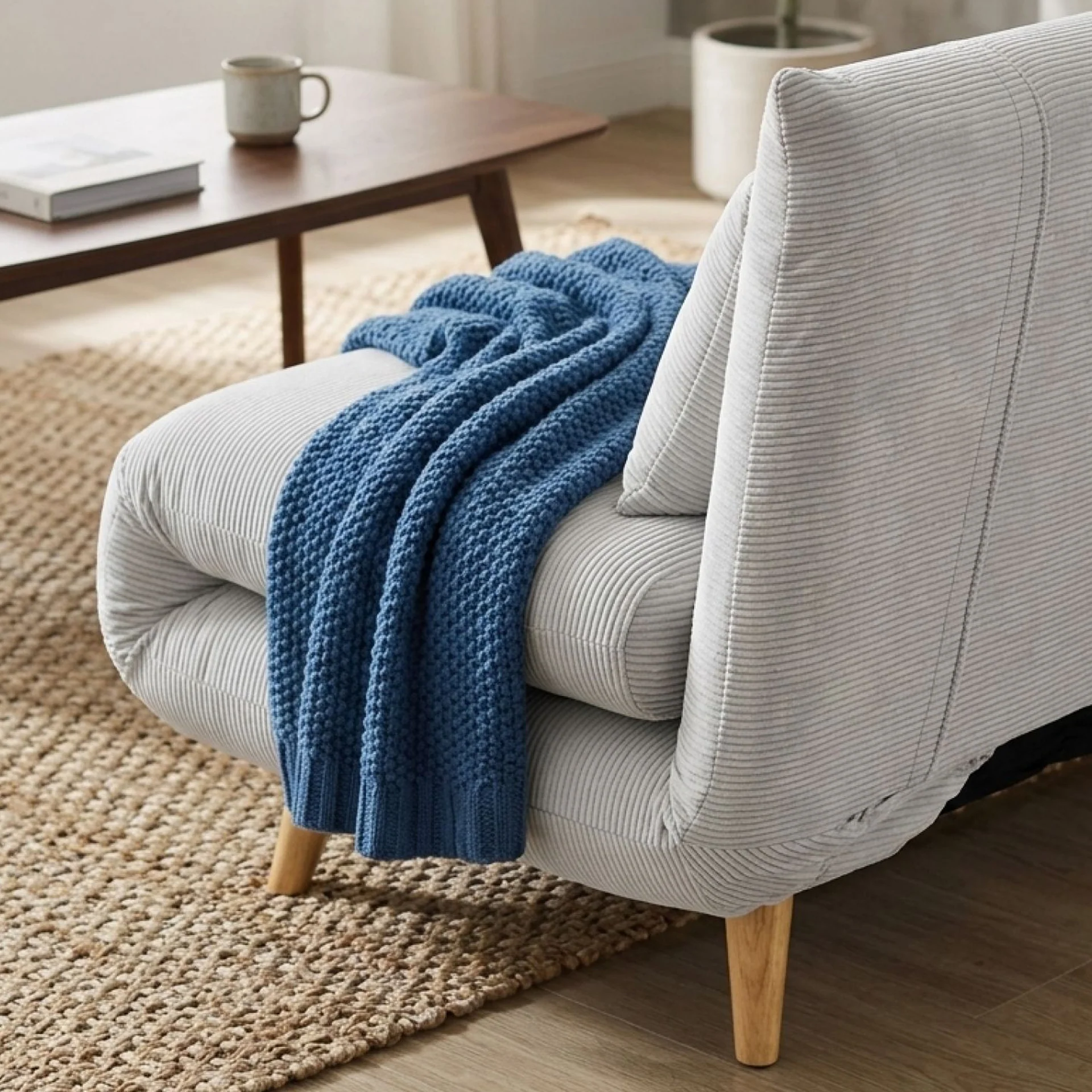 Hastings 2 Seater Fold-Out Sofa Bed - Grey - Image 5
