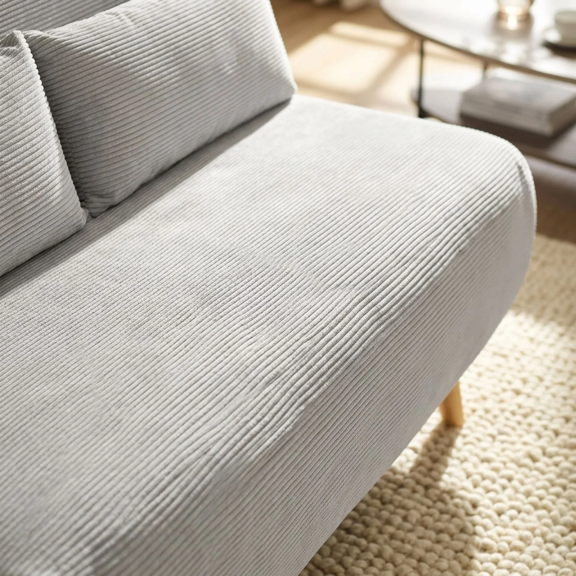 Hastings 2 Seater Fold-Out Sofa Bed - Grey - Image 6