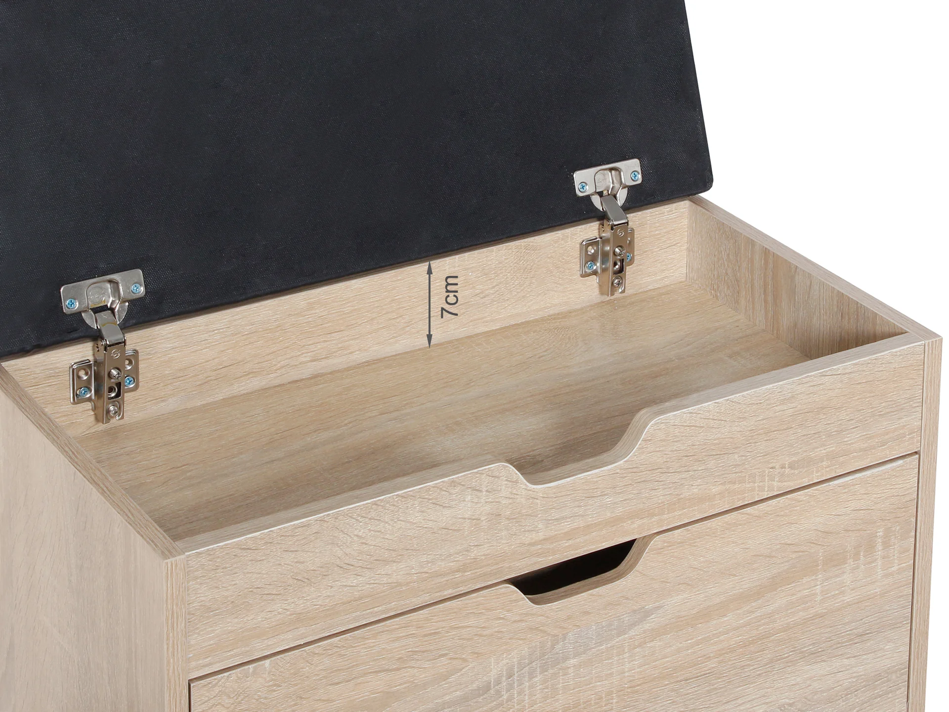 Hawea Shoe Rack Wooden Storage Cabinet 3 Layer - Oak - Image 4