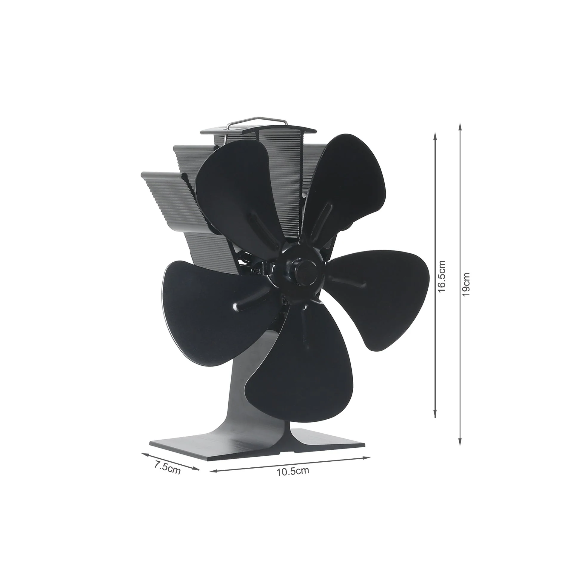 Heat Powered Stove Fan 5 Blades - Image 8