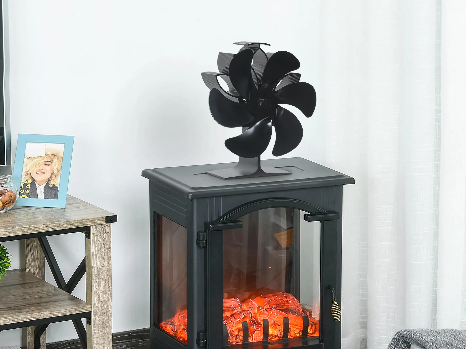 Heat Powered Stove Fan 6 Blades - Image 2