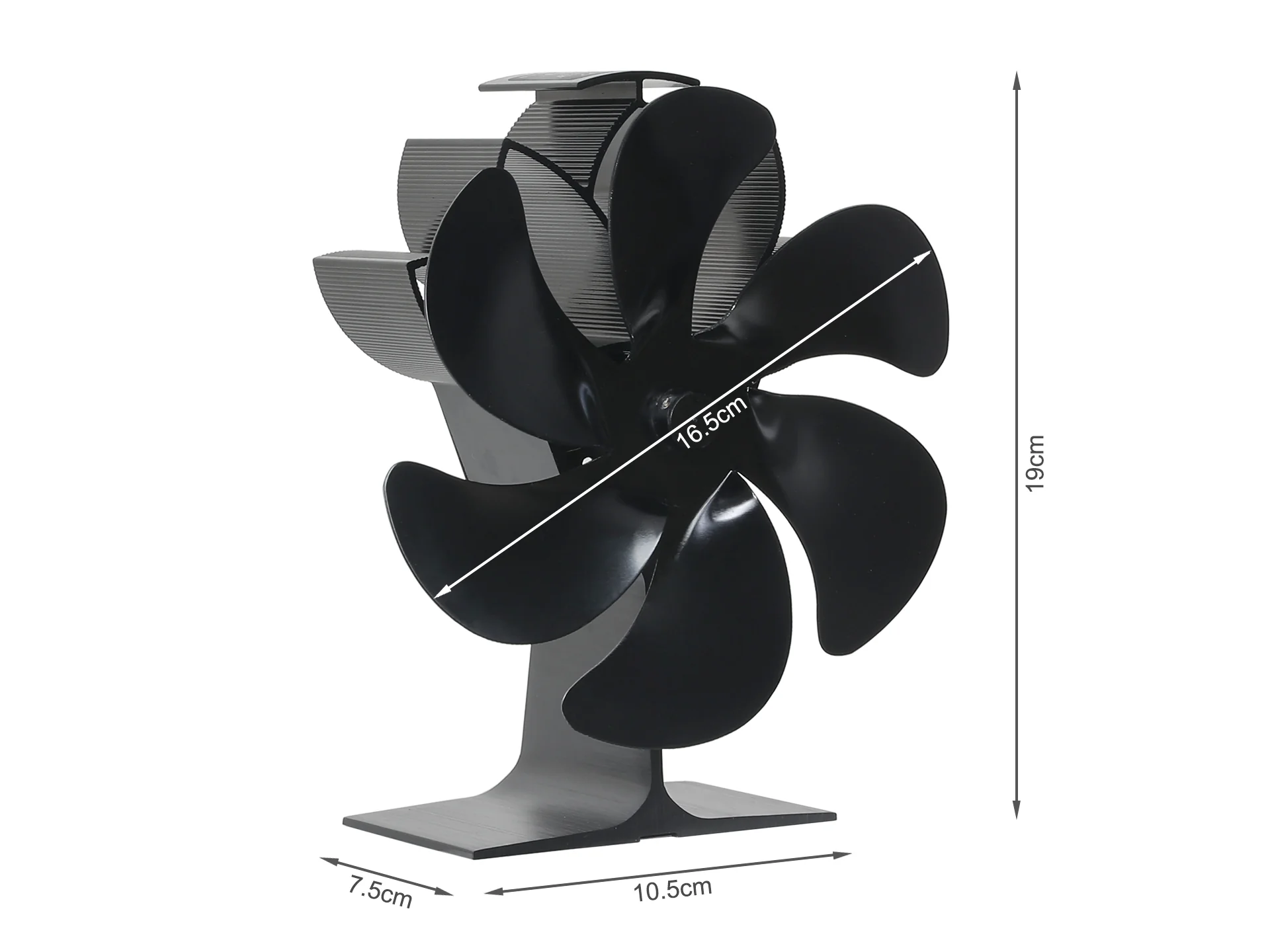Heat Powered Stove Fan 6 Blades - Image 9